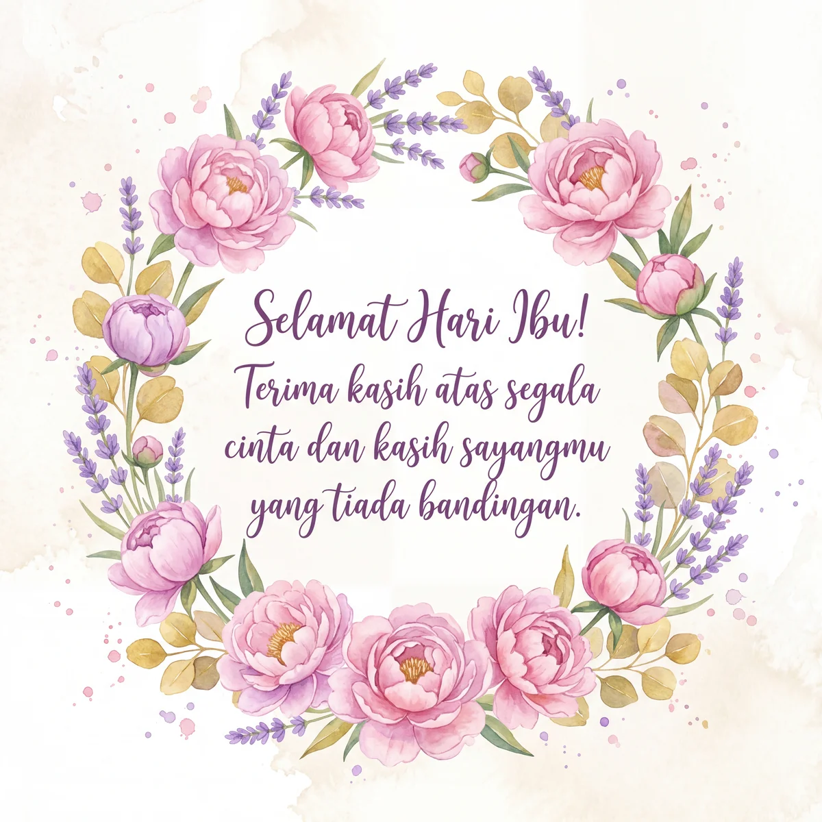 Ucapan Hari Ibu untuk ibu tersayang