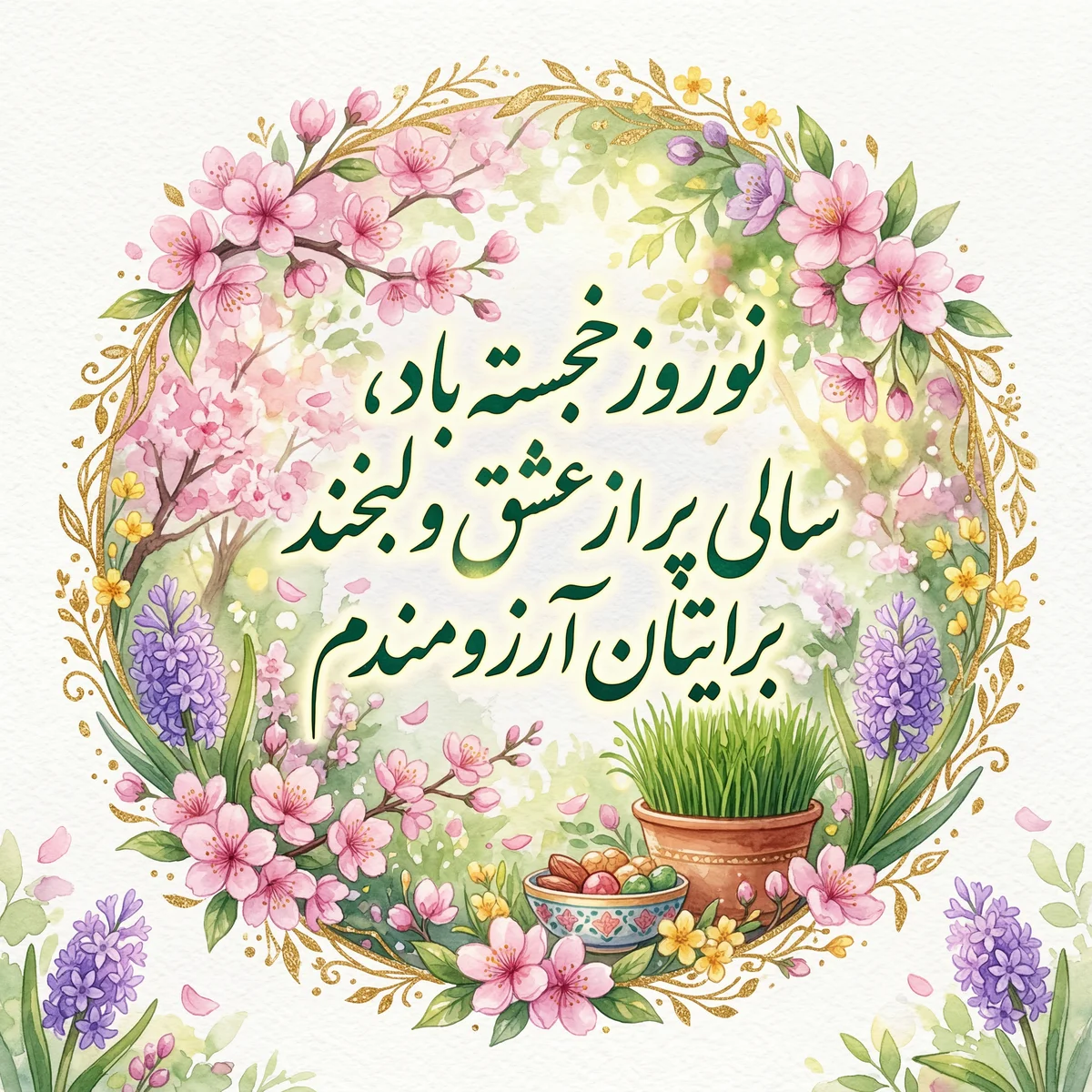 کارت تبریک عید نوروز برای دوستان و آشنایان