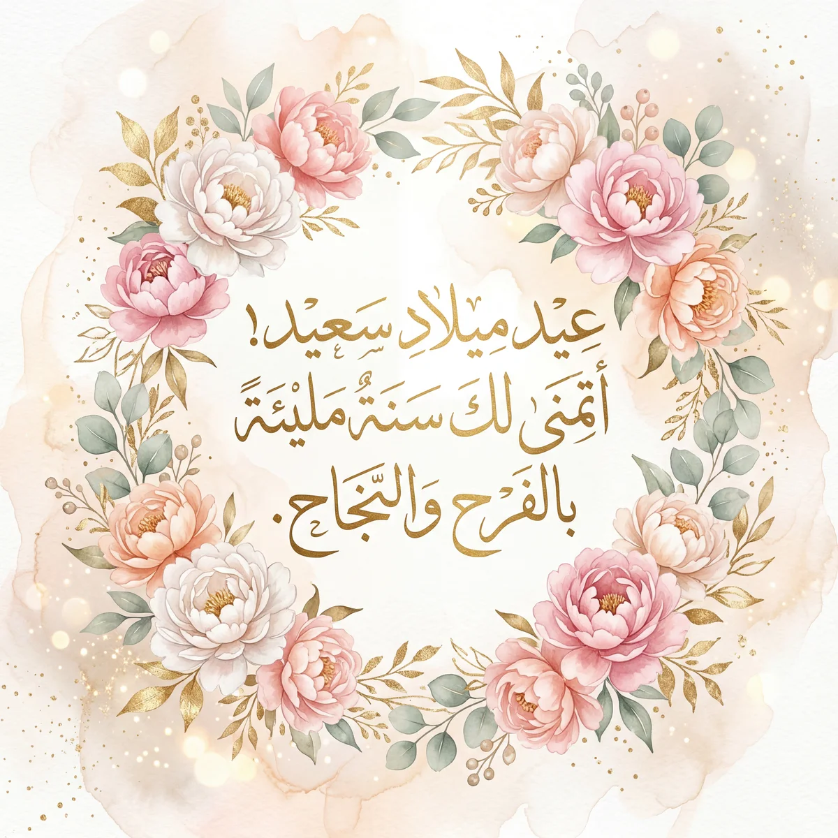 عيد ميلاد سعيد! أتمنى لك سنة مليئة بالفرح والنجاح.