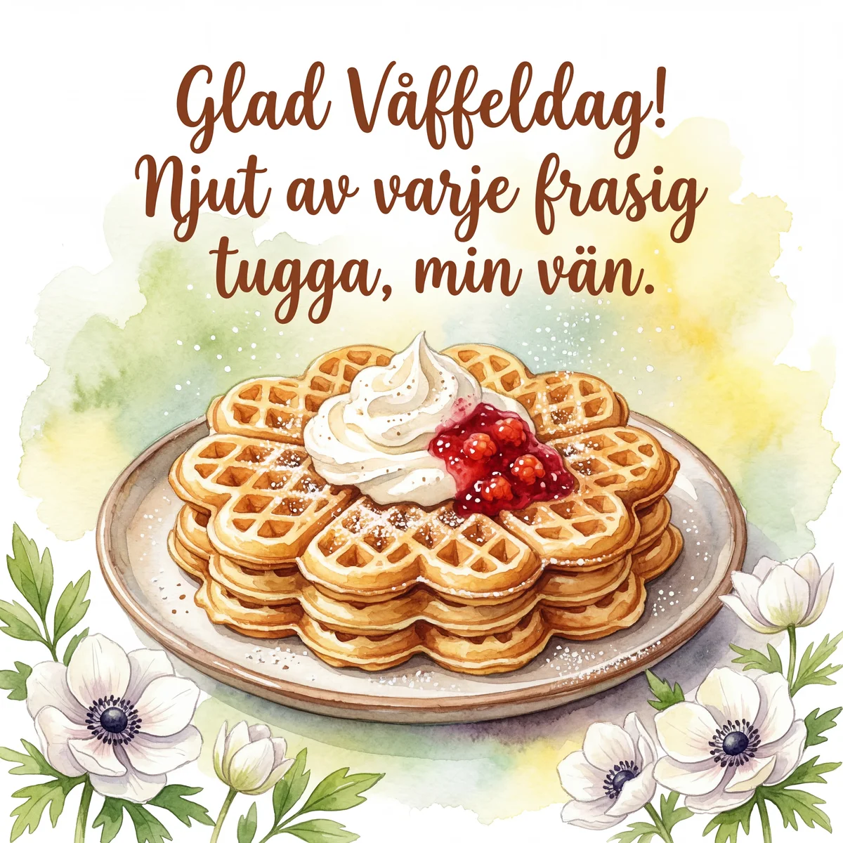 Glad Våffeldag till dig, min kära vän!