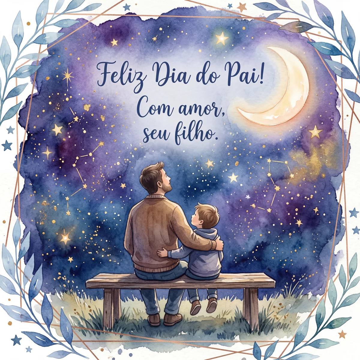 Feliz Dia do Pai! Com amor, seu filho.
