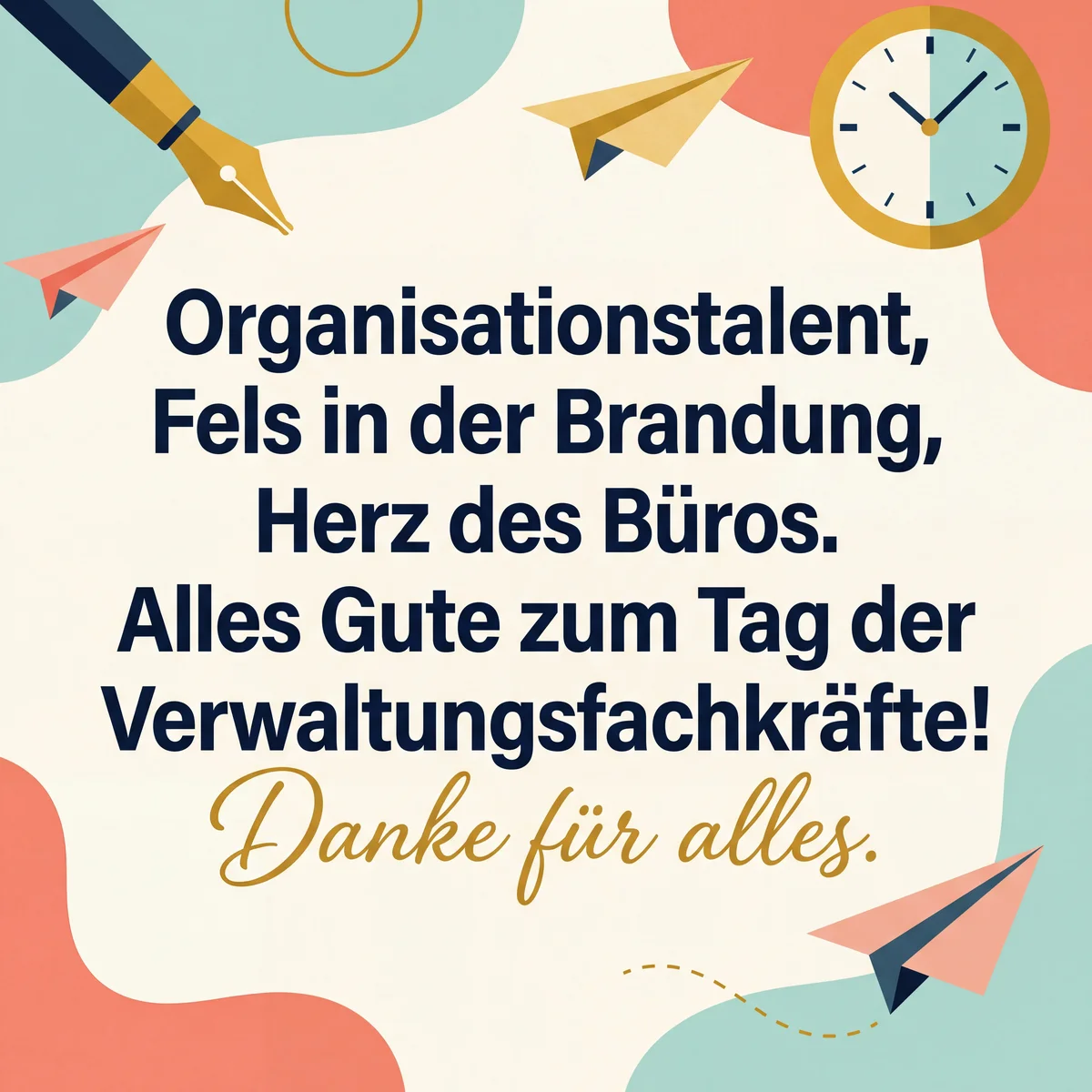 Grußkarte zum Tag der Verwaltungsfachkräfte