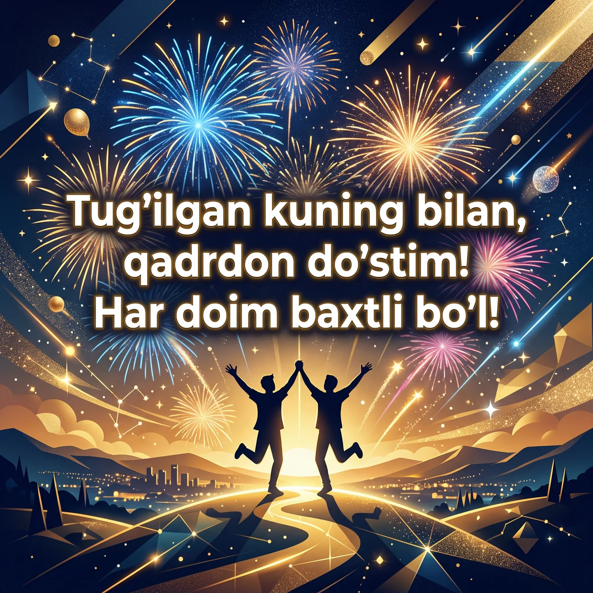 Yaqin do'stimga tug'ilgan kun tabriklari