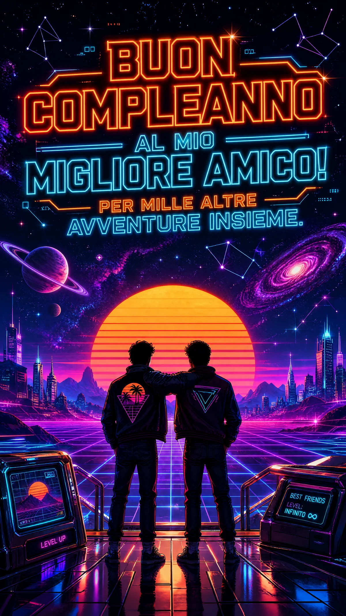 Biglietto d'auguri per il compleanno di un migliore amico
