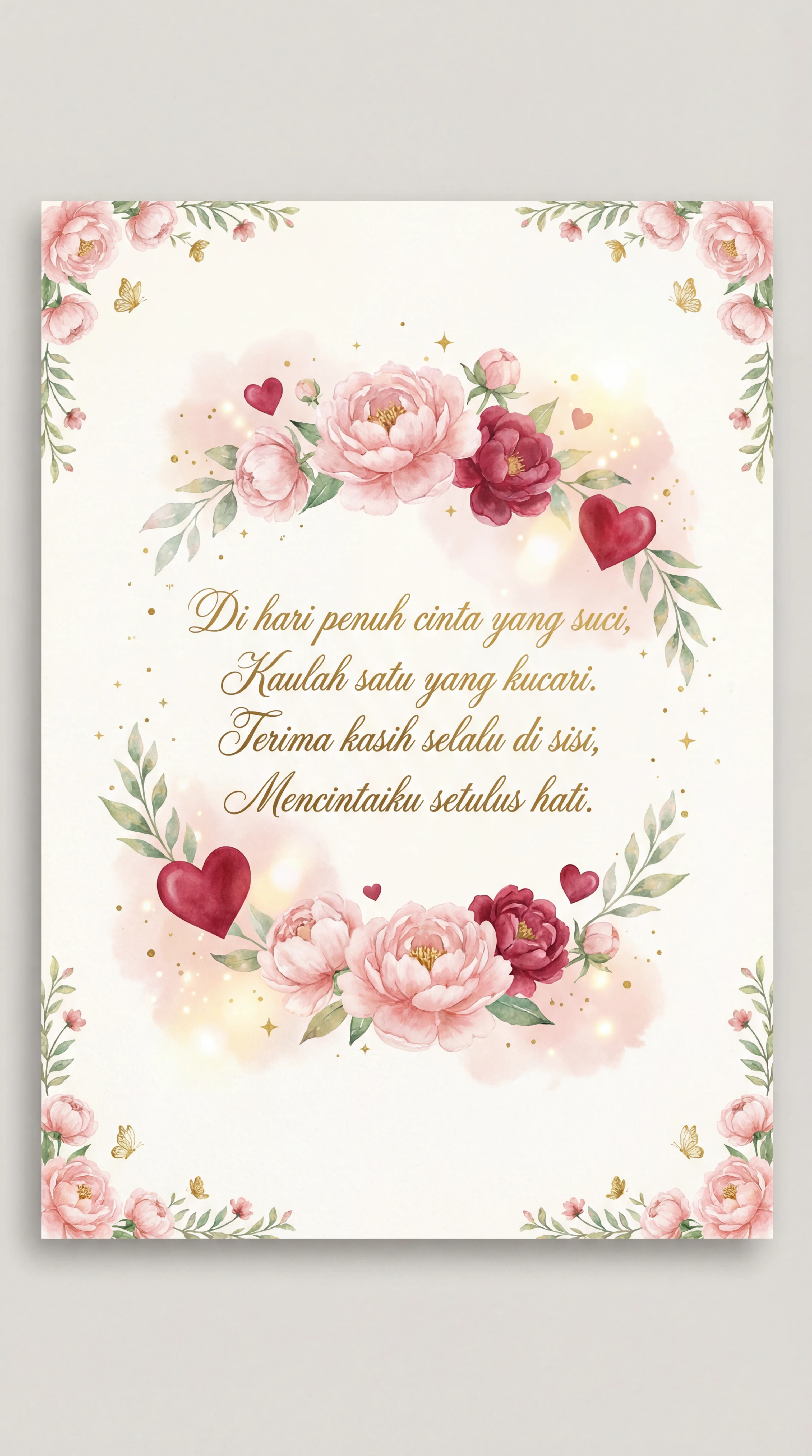 Ucapan Hari Valentine romantis untuk kekasih