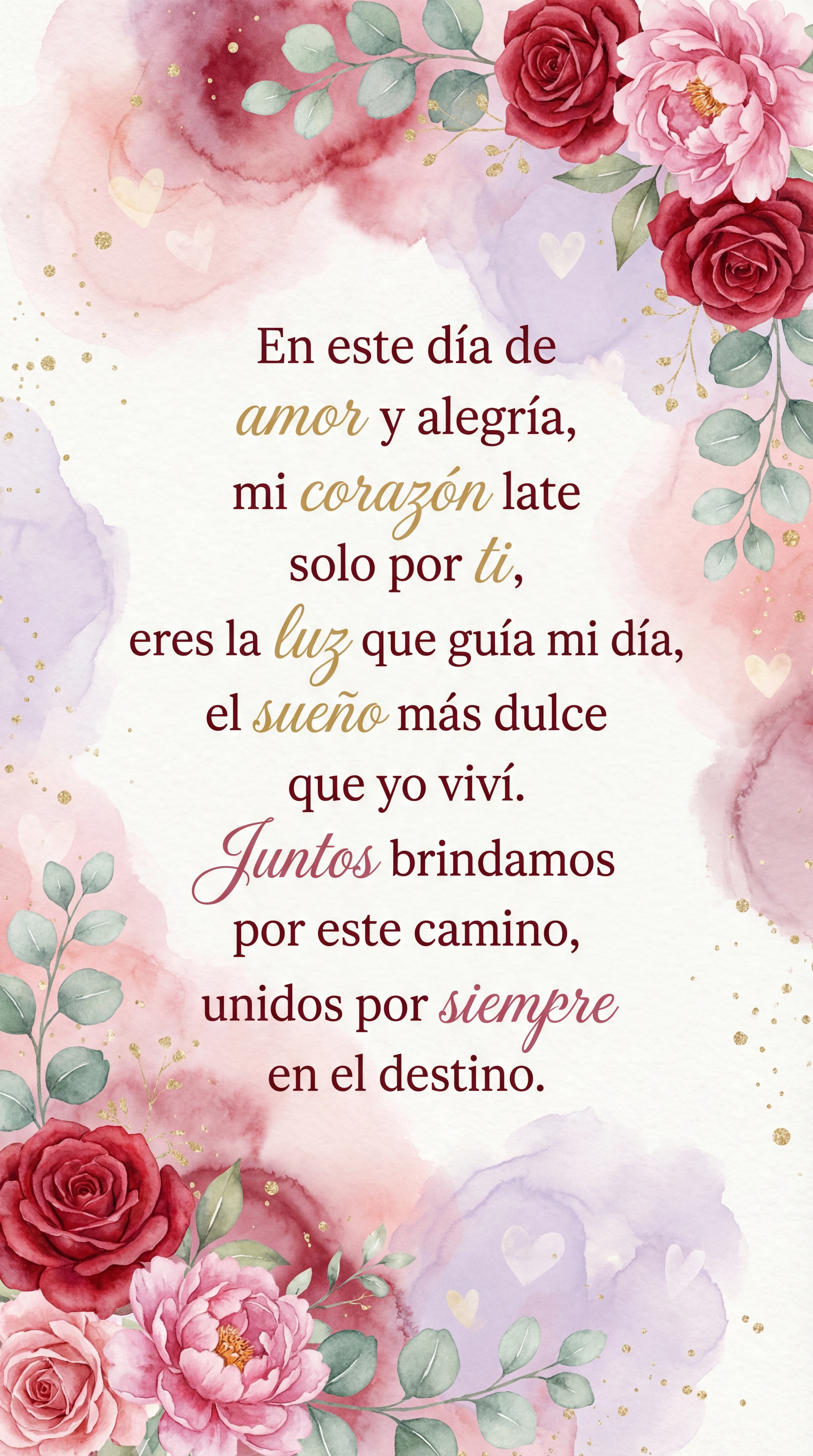 Mensaje romántico de San Valentín para mi pareja