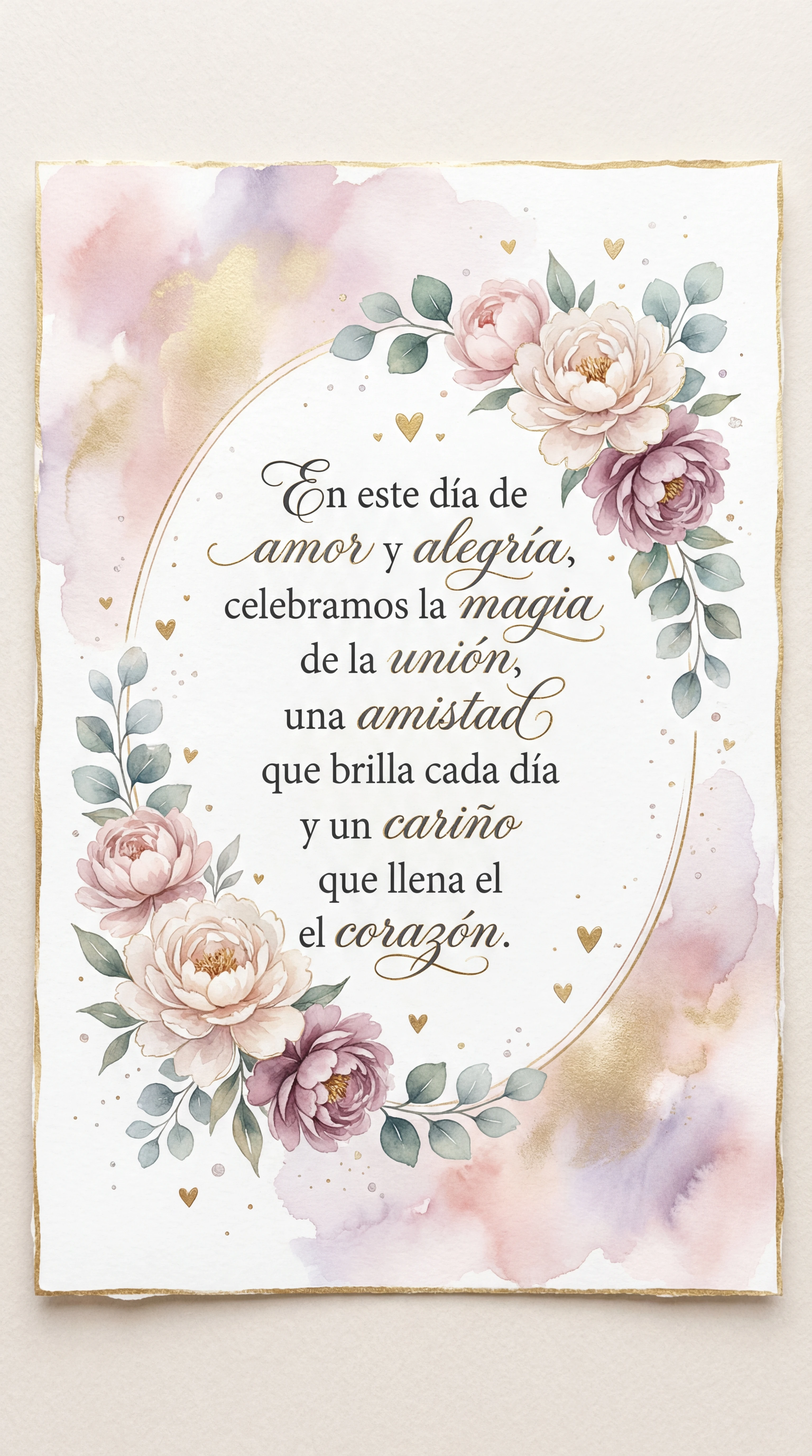 Tarjeta para el Día del Amor y la Amistad