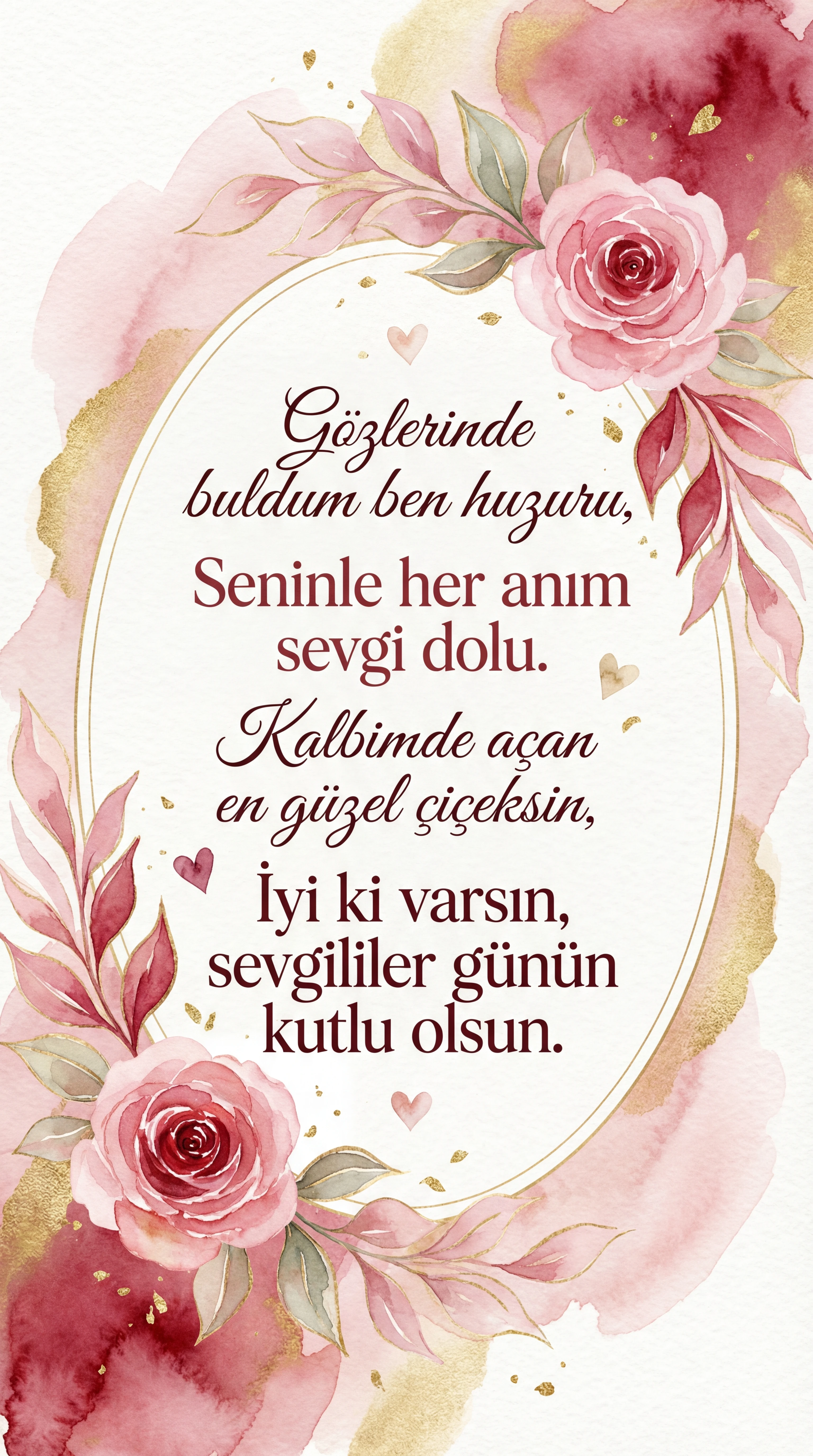 Sevgiliye Sevgililer Günü kutlama mesajı