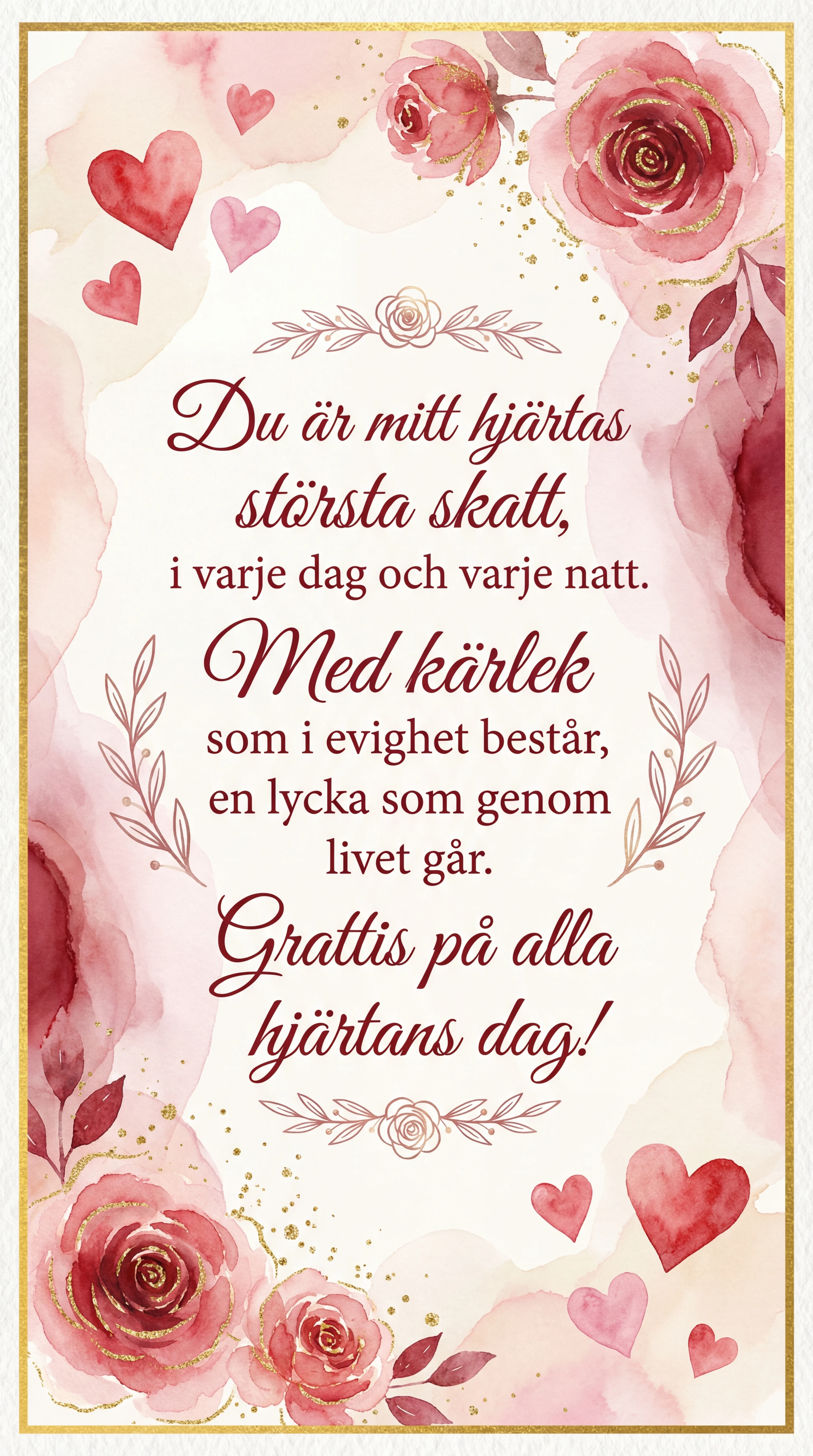 grattis på alla hjärtans dag älskling