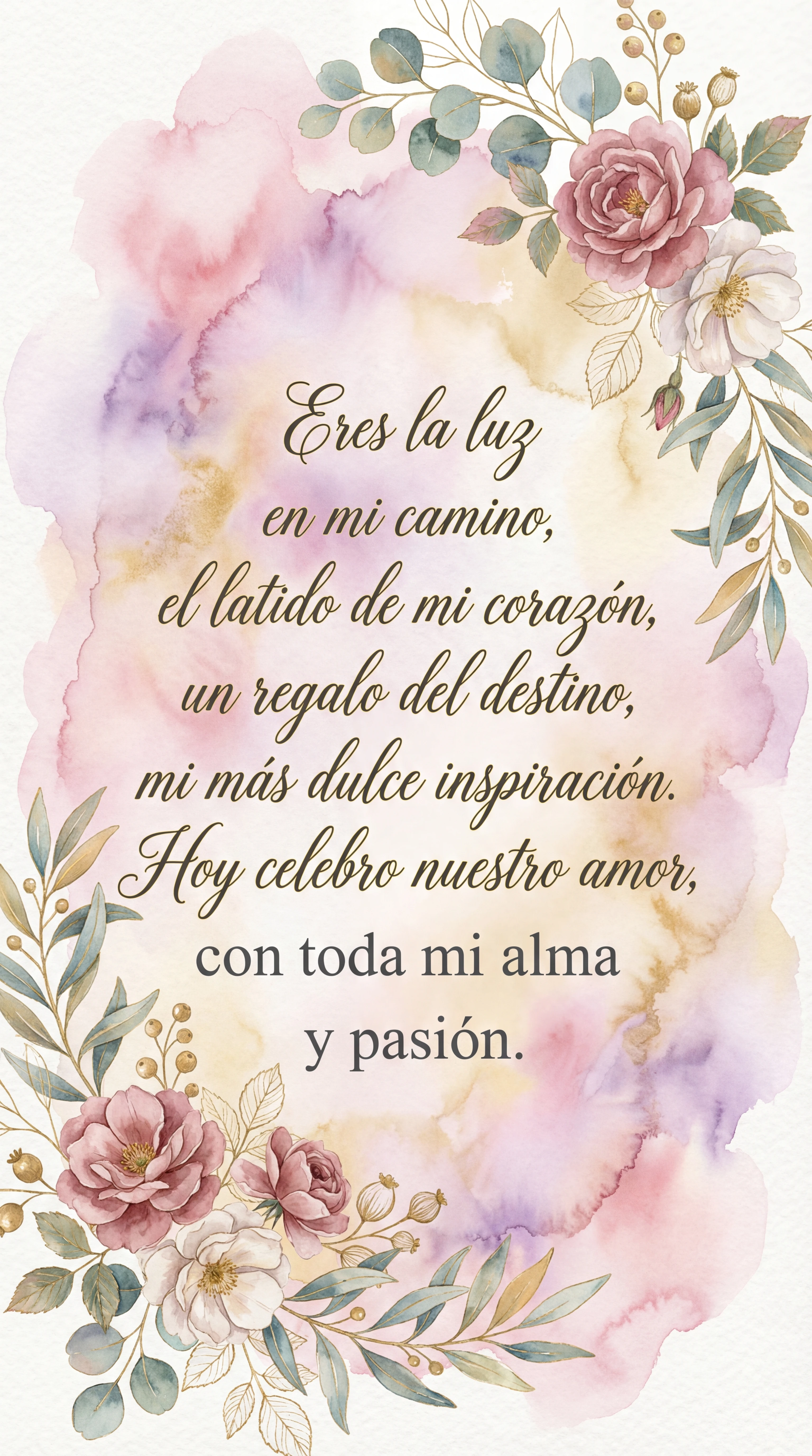 Tarjeta de San Valentín para mi pareja