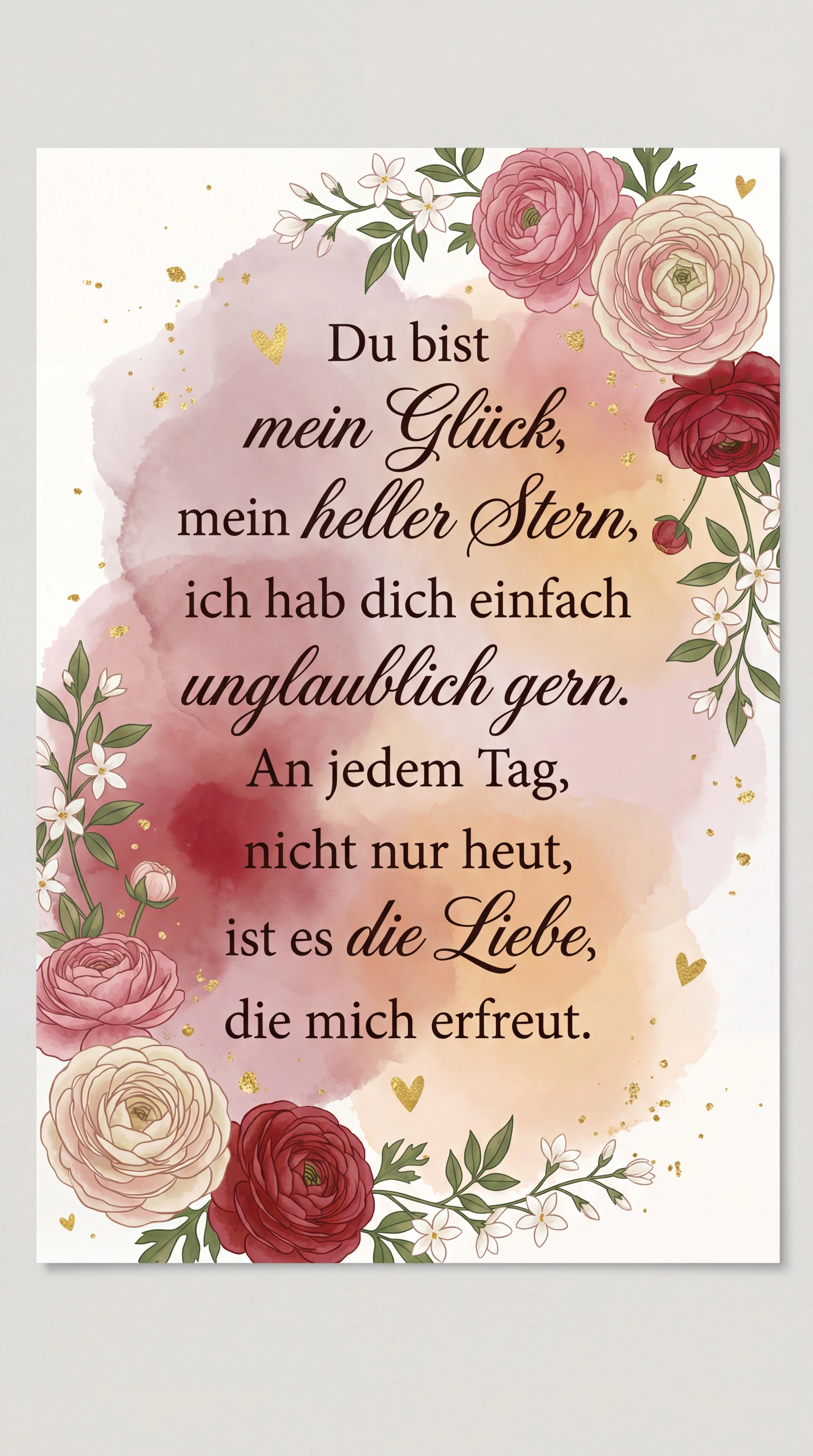 Kurze Valentinstagsgrüße für meinen Schatz