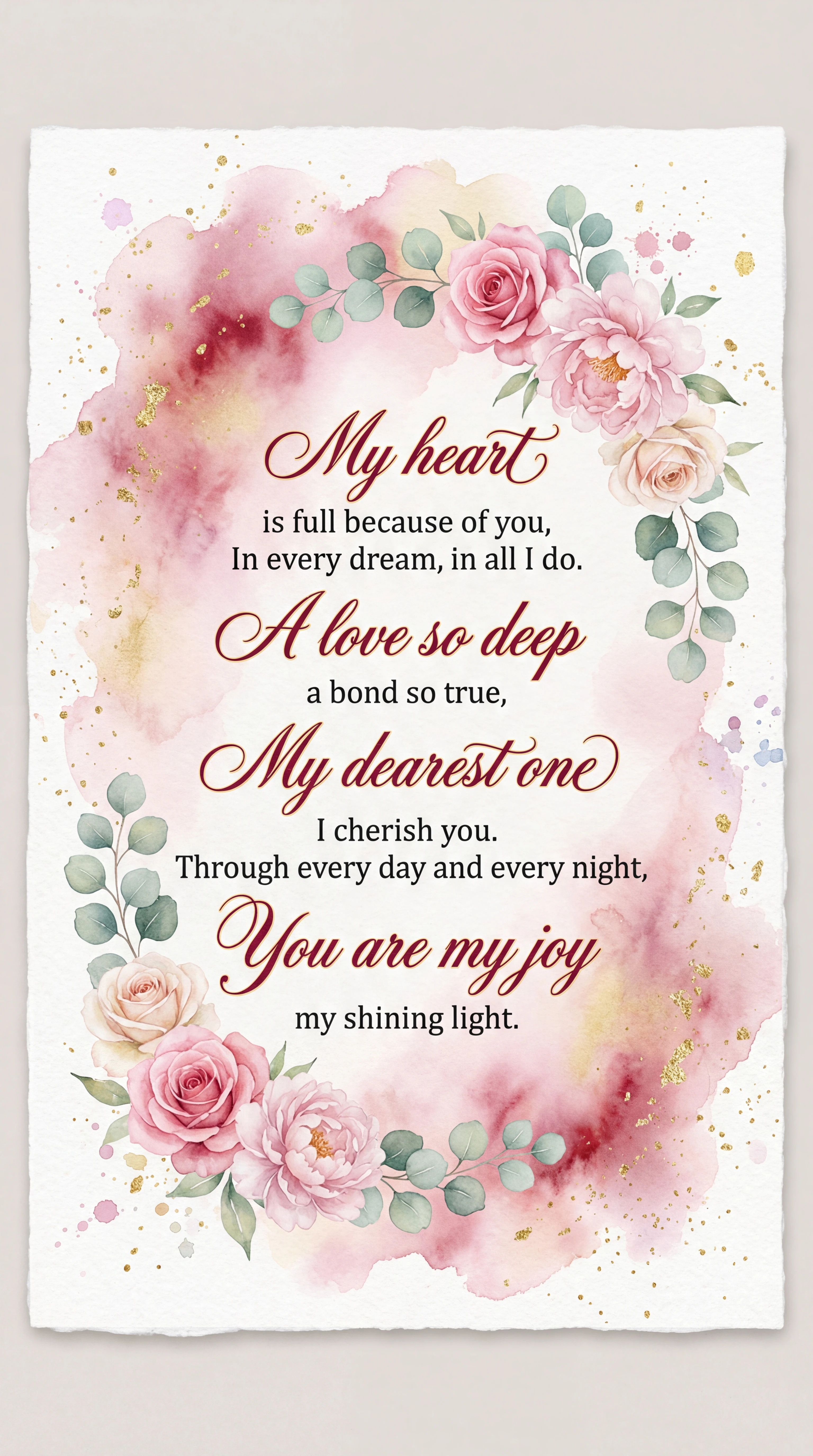 Valentine's Day card for my dearest partner