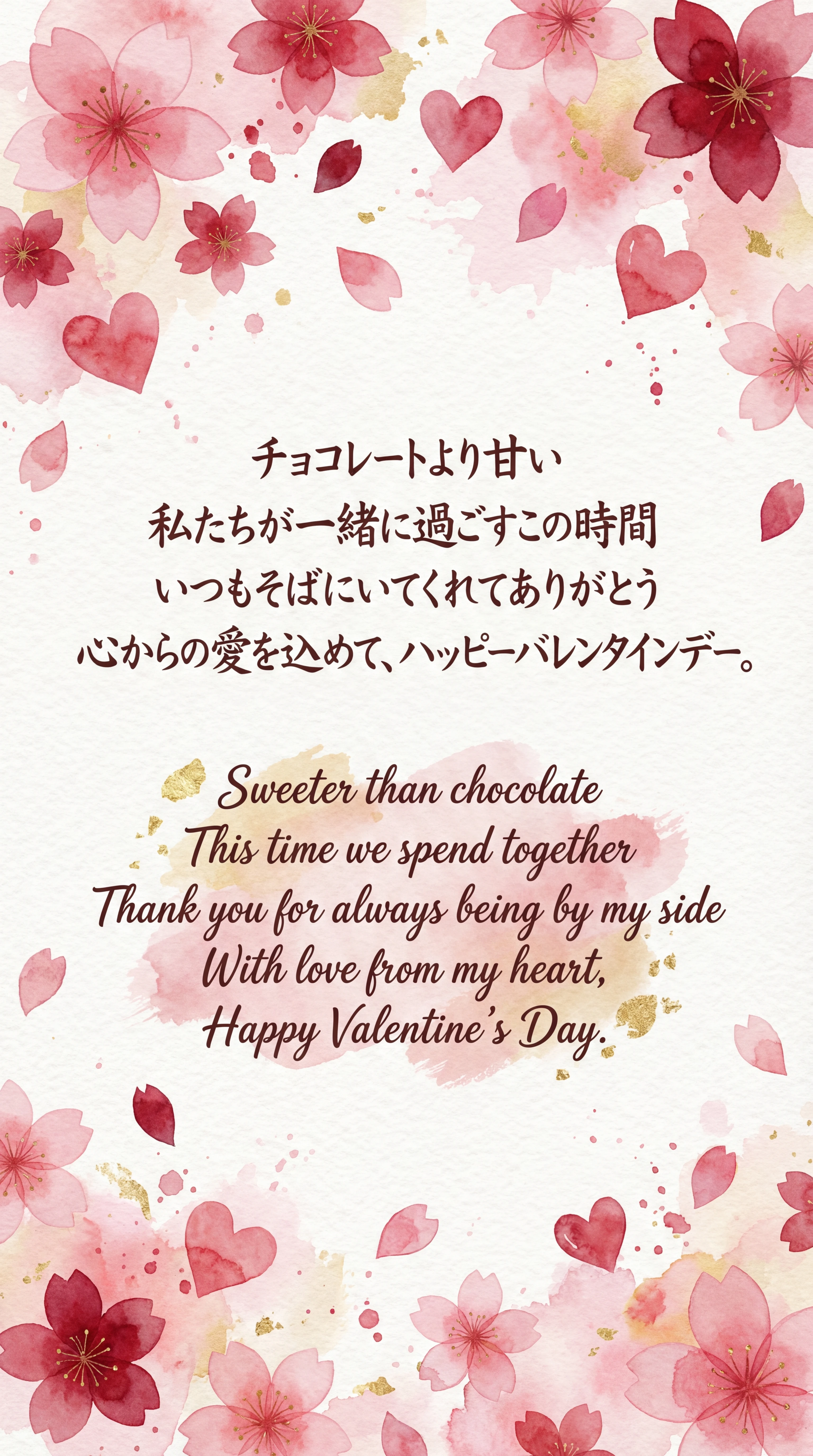 バレンタインデーのメッセージ、彼氏へのロマンチックな言葉