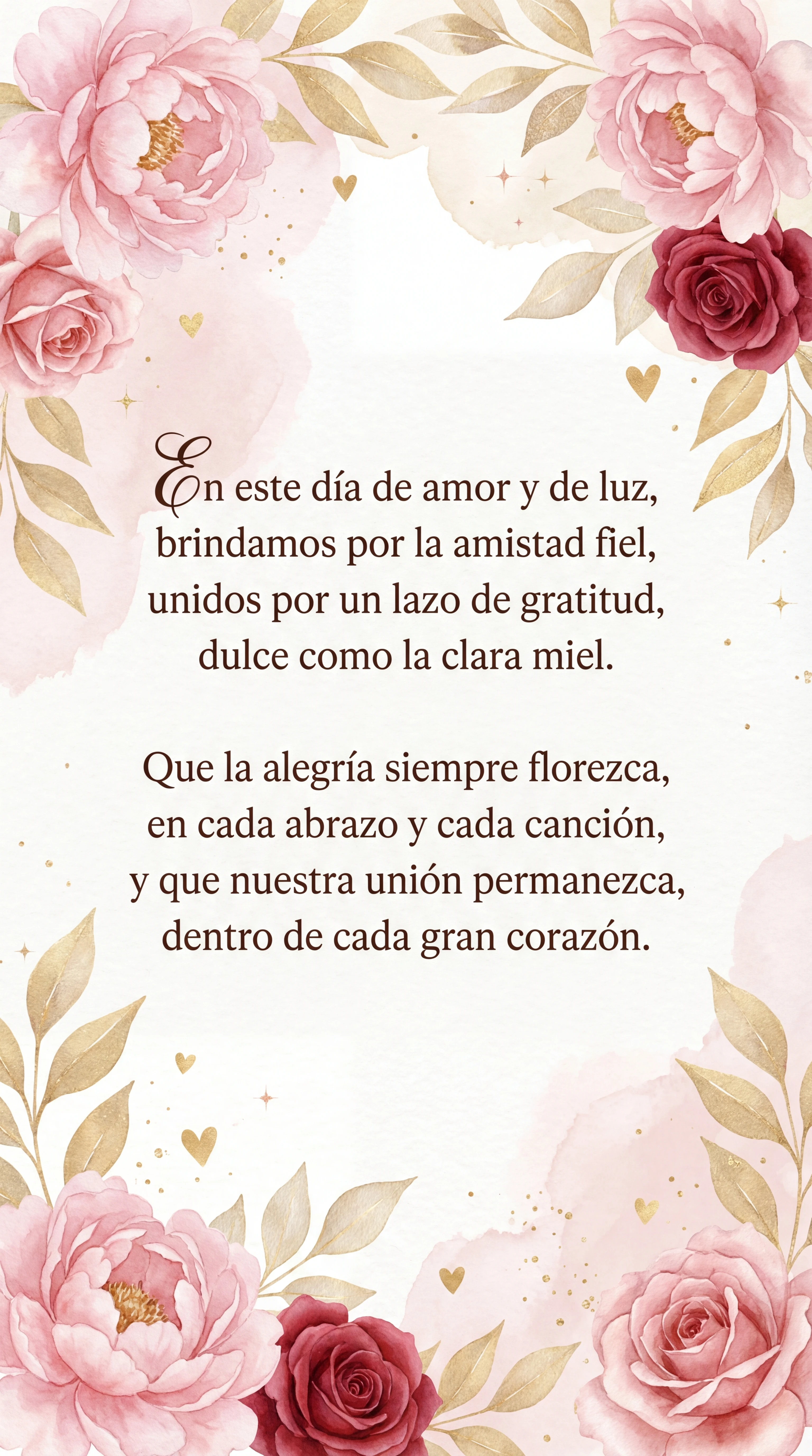 Tarjeta para el Día del Amor y la Amistad