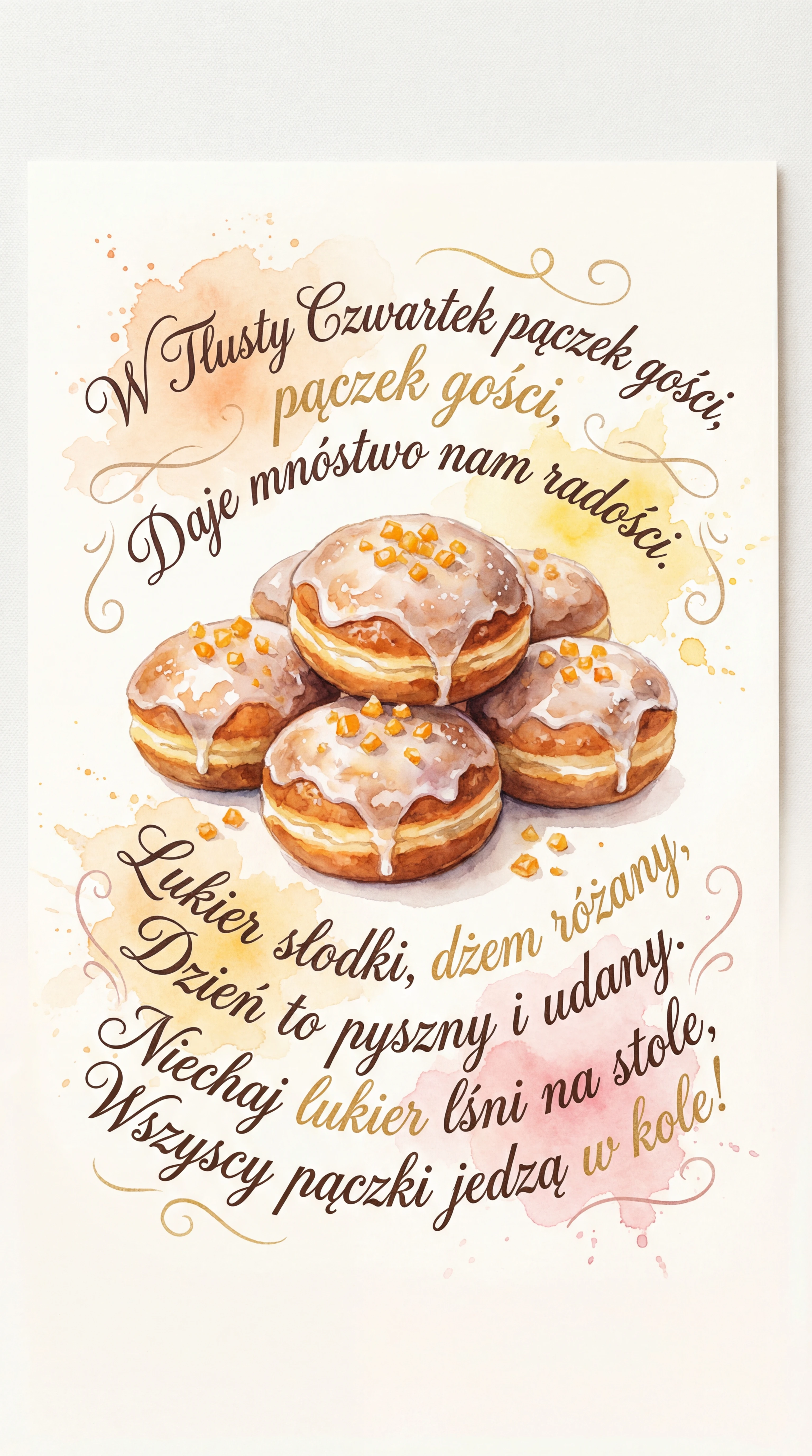 Życzenia na Tłusty Czwartek