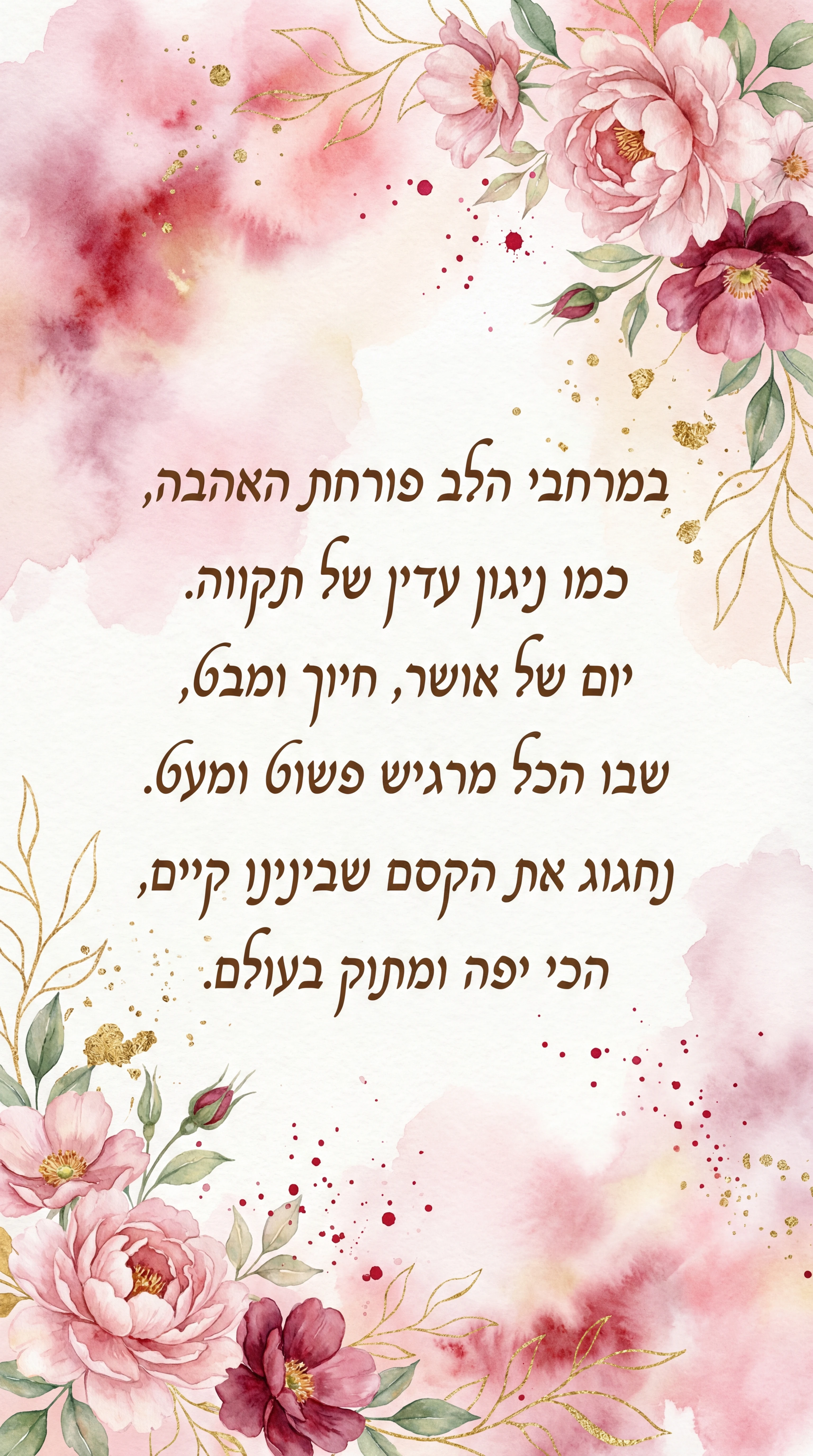 כרטיס ברכה ליום האהבה