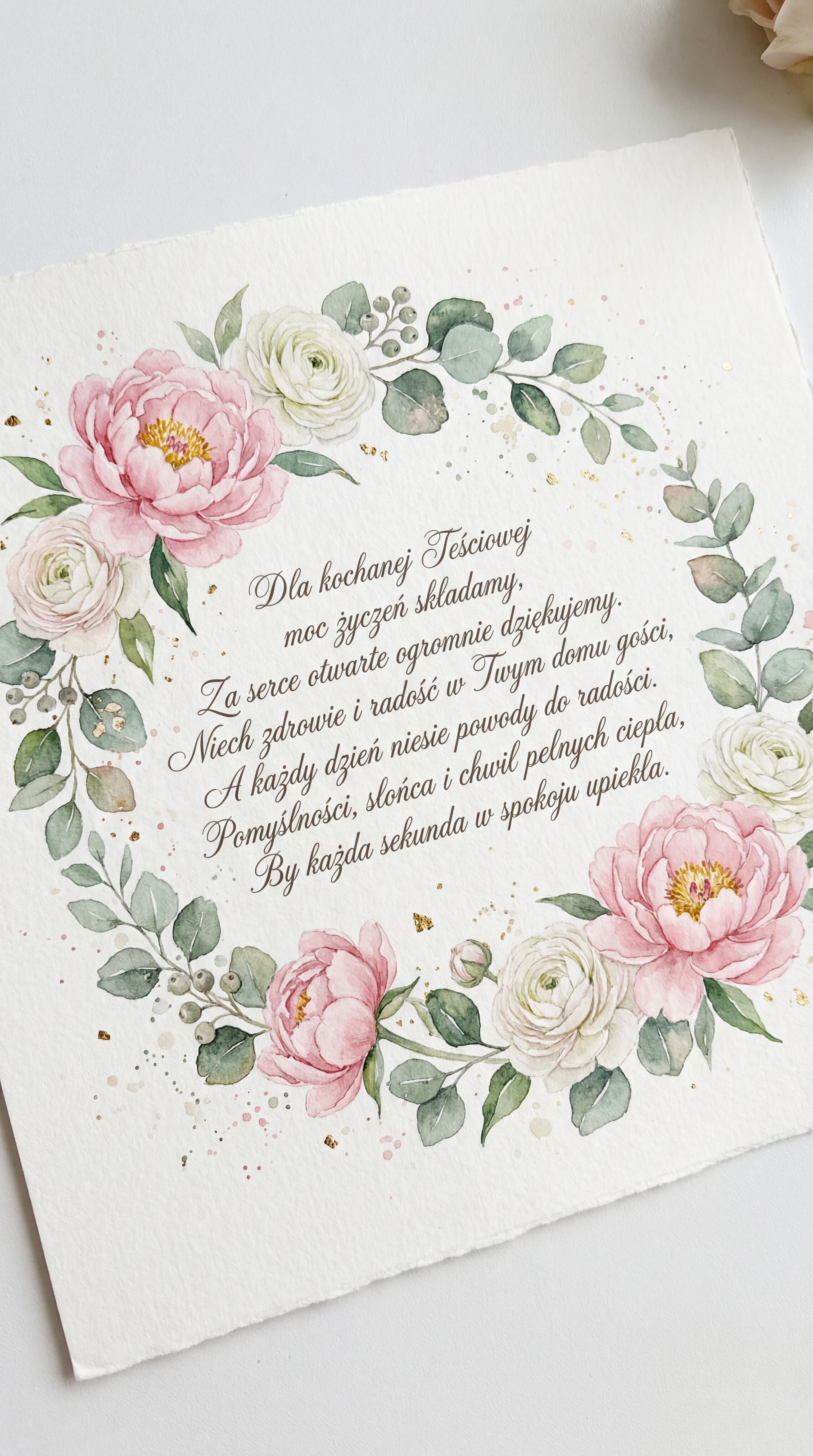 Kartka z życzeniami na Dzień Teściowej