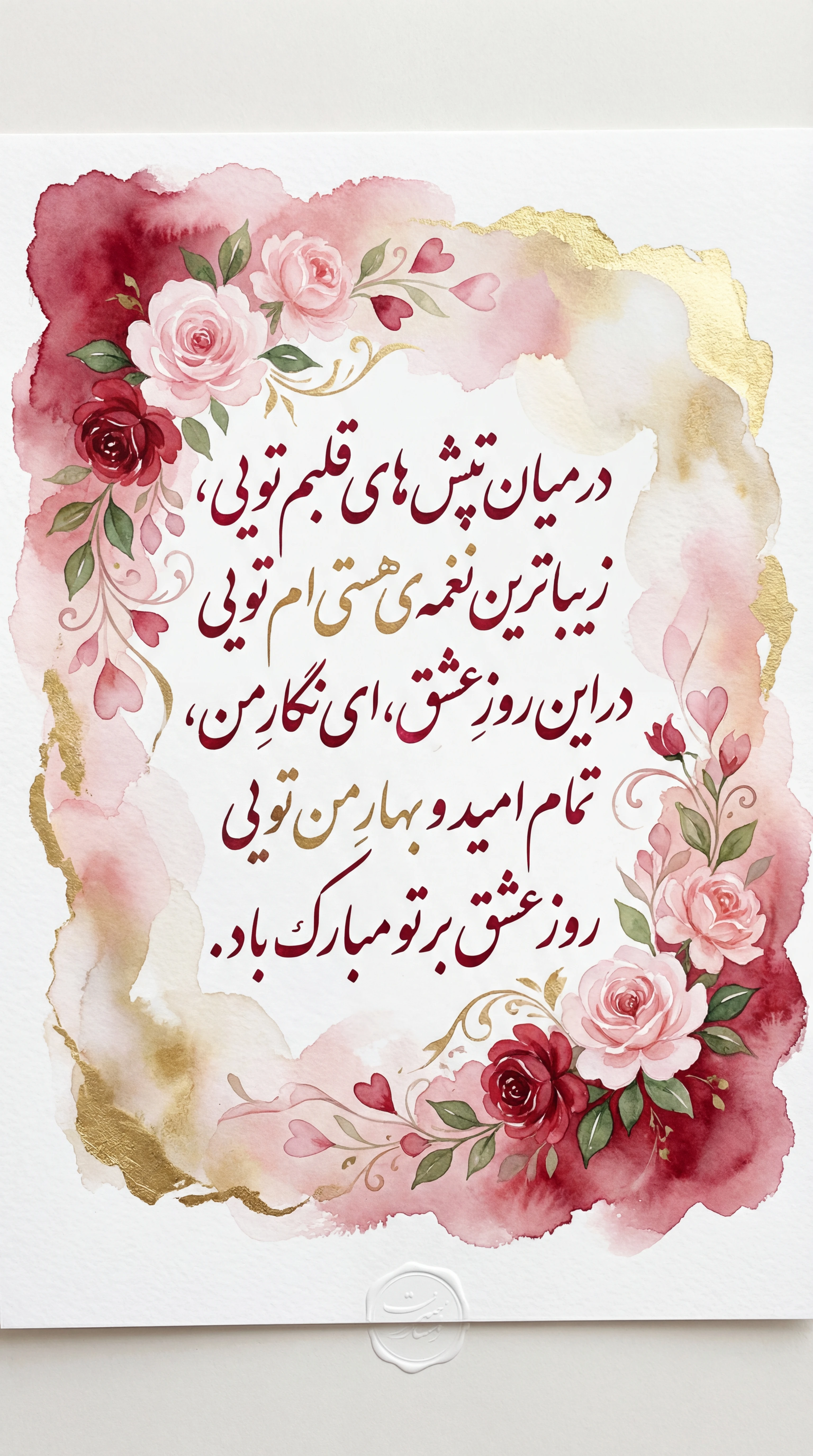 کارت تبریک ولنتاین برای عشق زندگیم