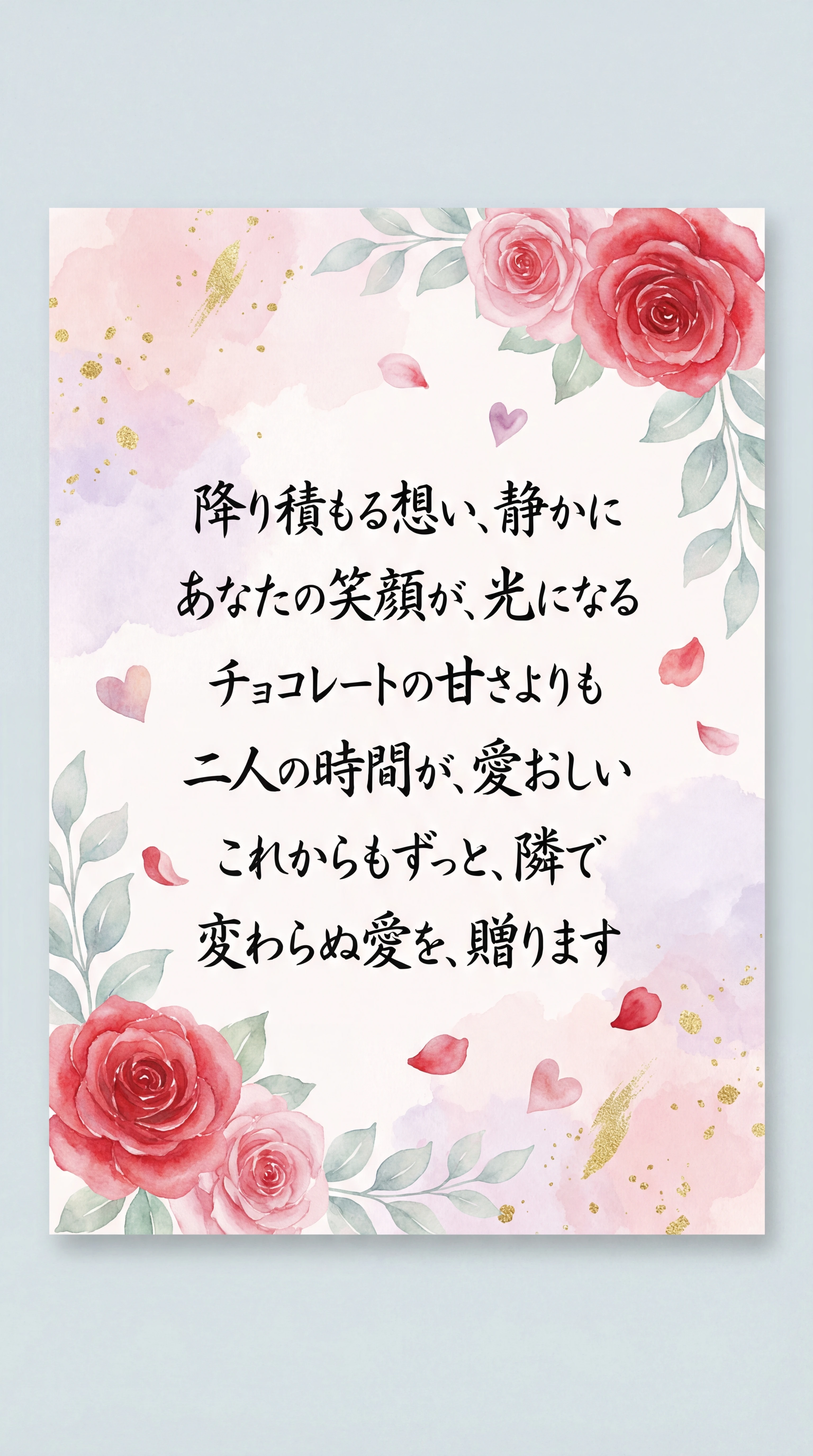 バレンタインデーのメッセージ、恋人へ