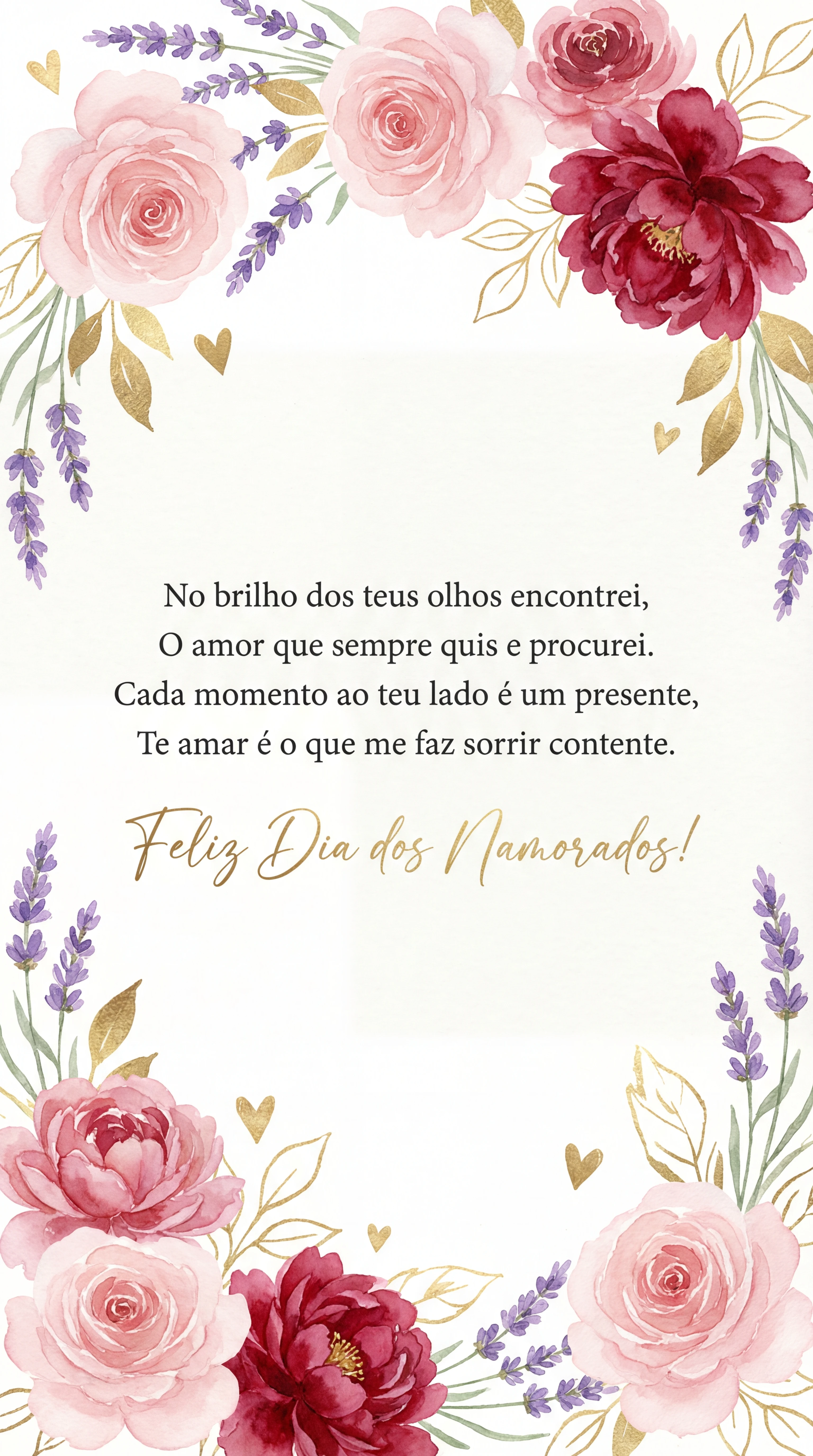 Cartão para o Dia dos Namorados