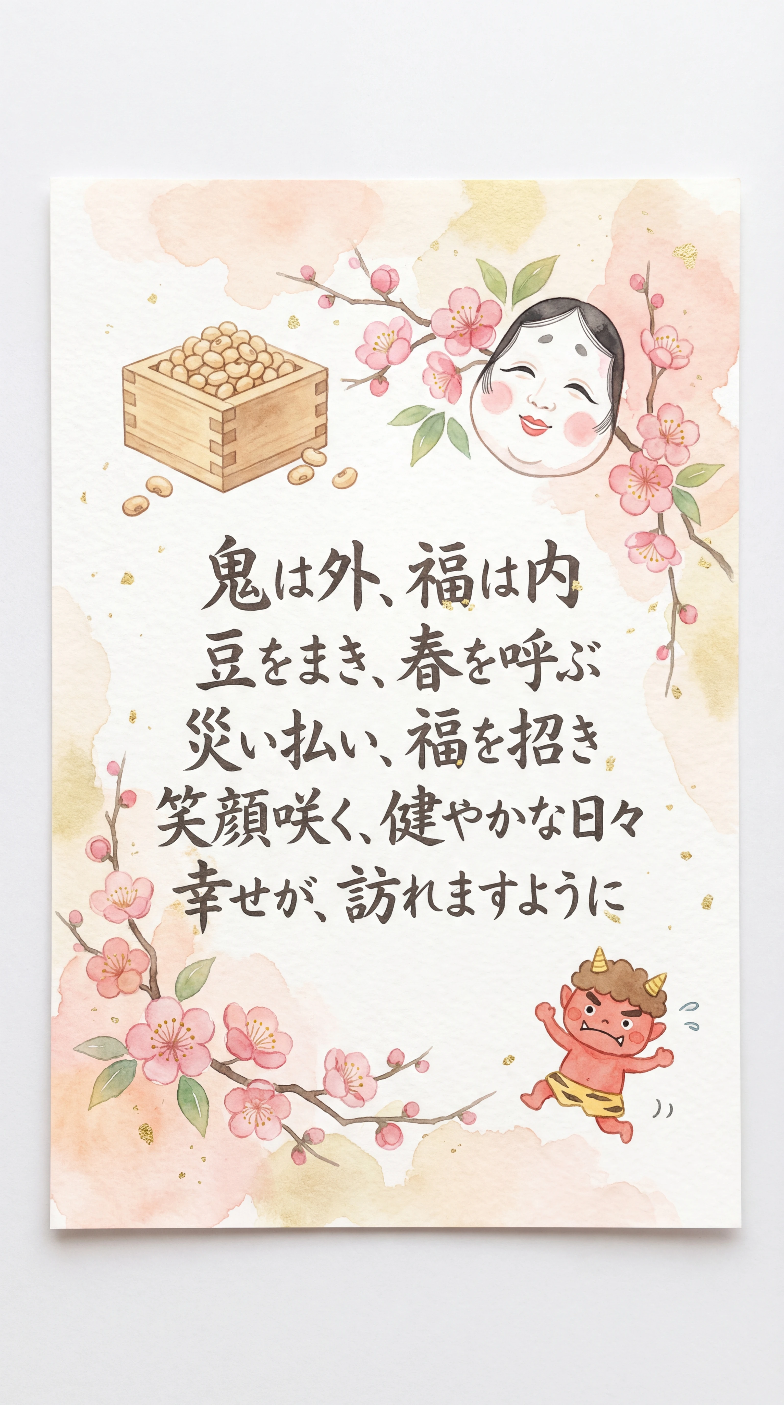 節分おめでとう！福を呼ぶメッセージ