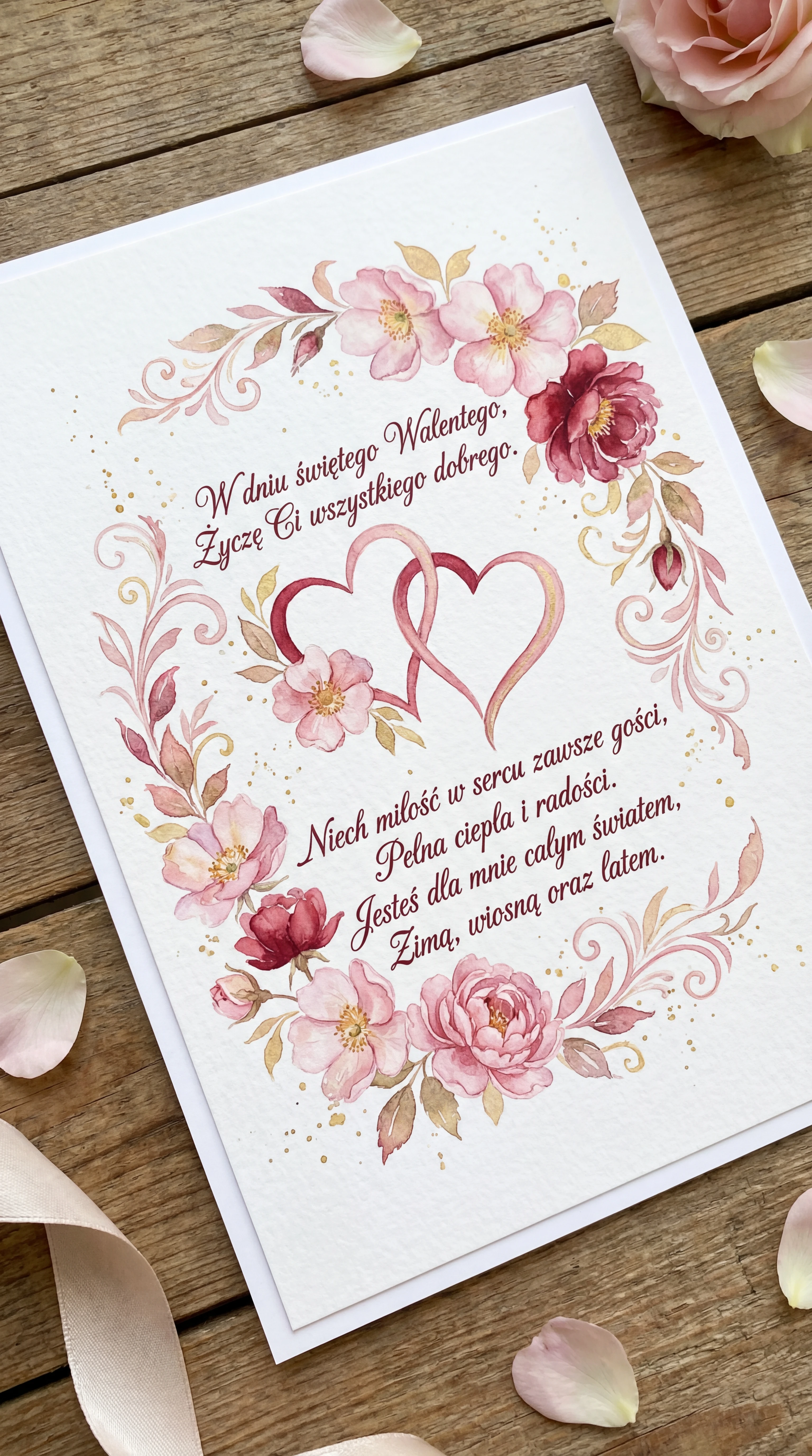 Życzenia na Walentynki dla ukochanej osoby