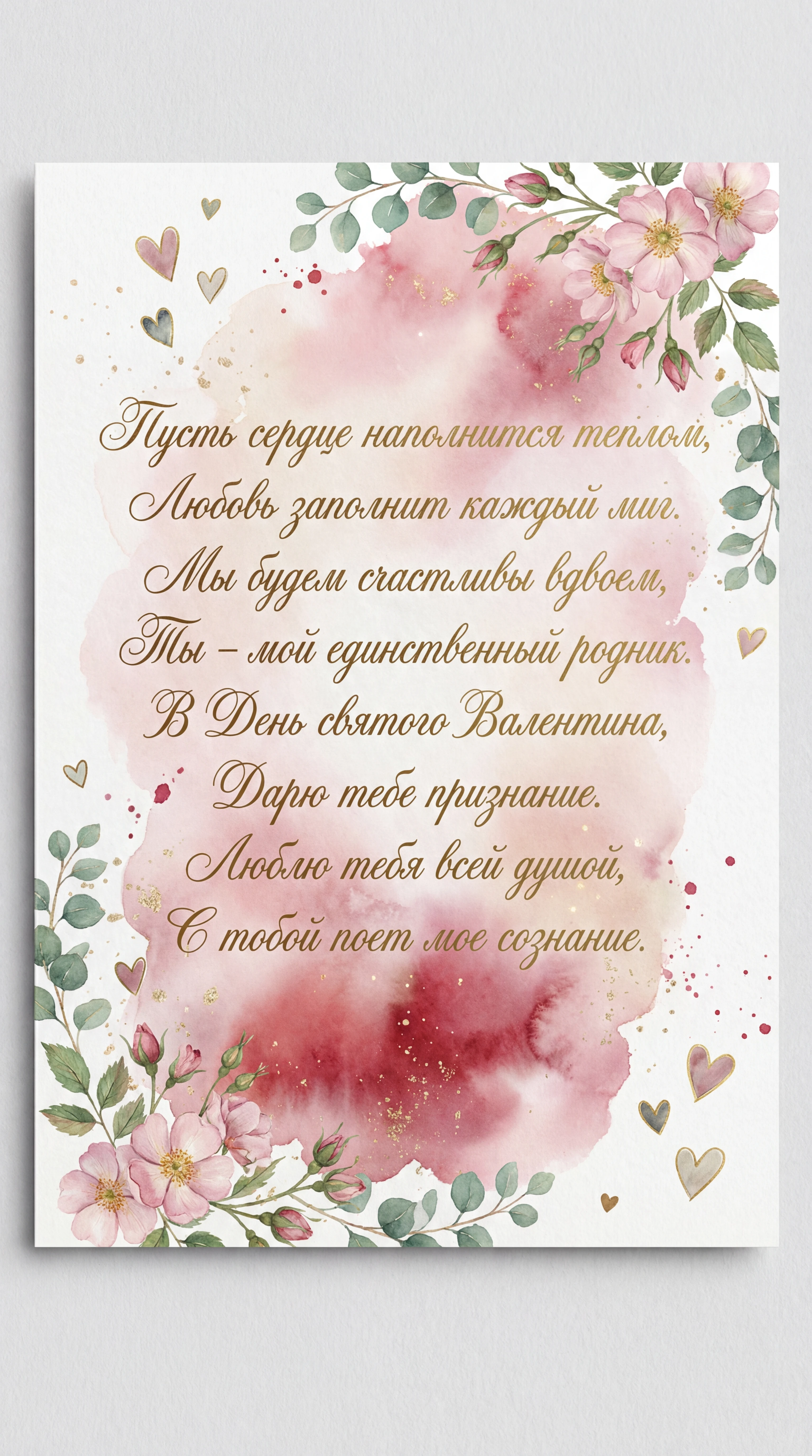 поздравление с Днём всех влюбленных для любимого человека