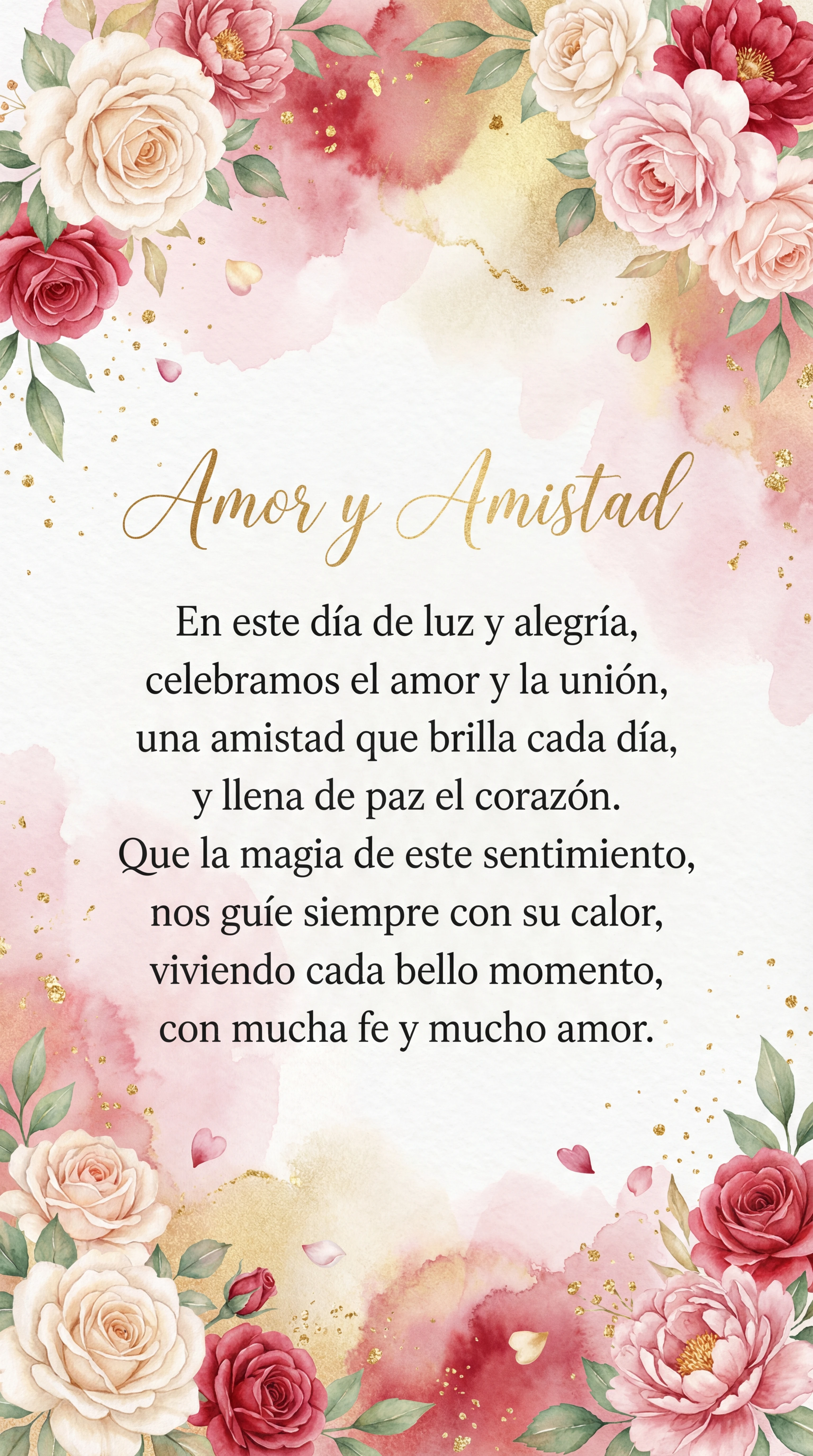Felicitación por el Día del Amor y la Amistad
