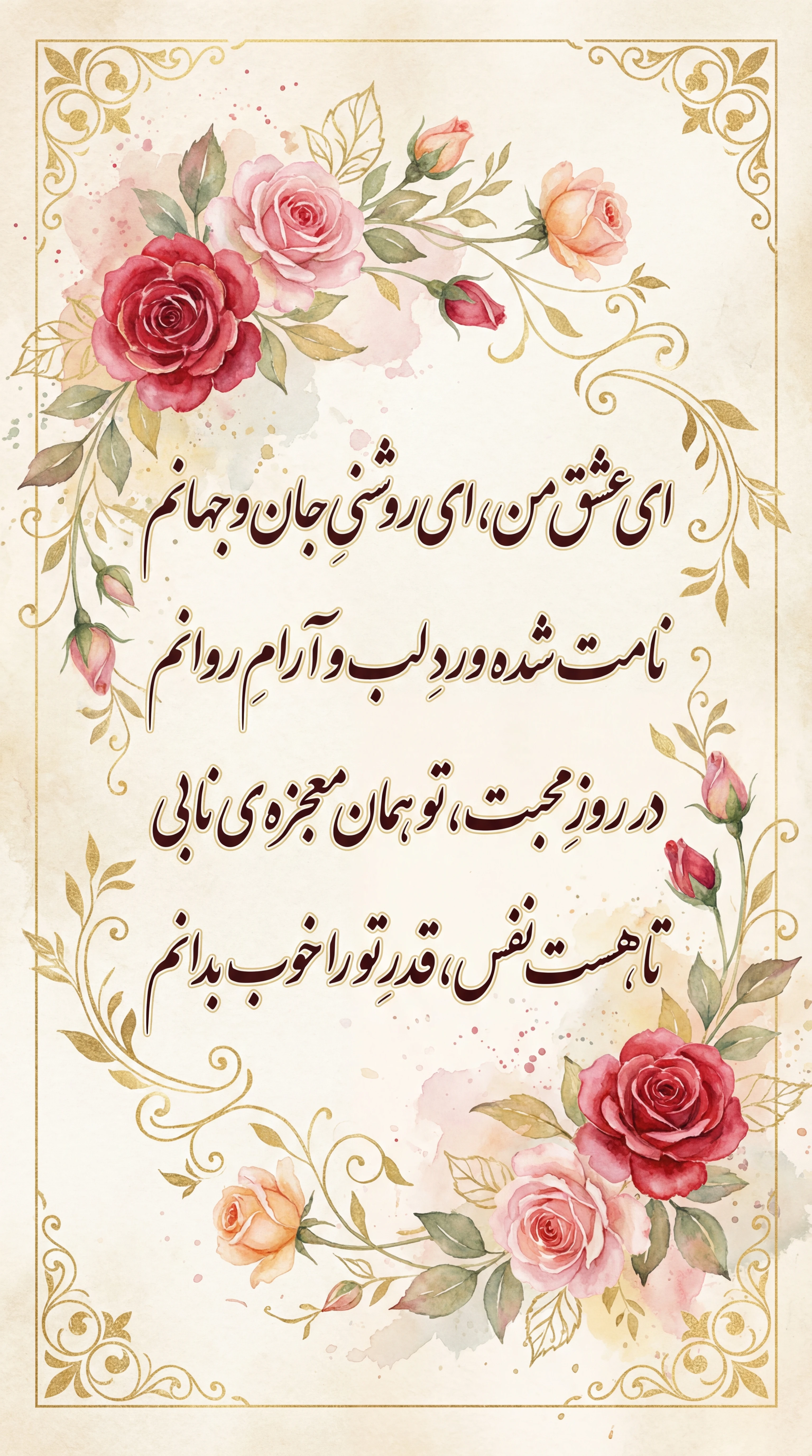 متن کارت تبریک روز ولنتاین برای عشقم