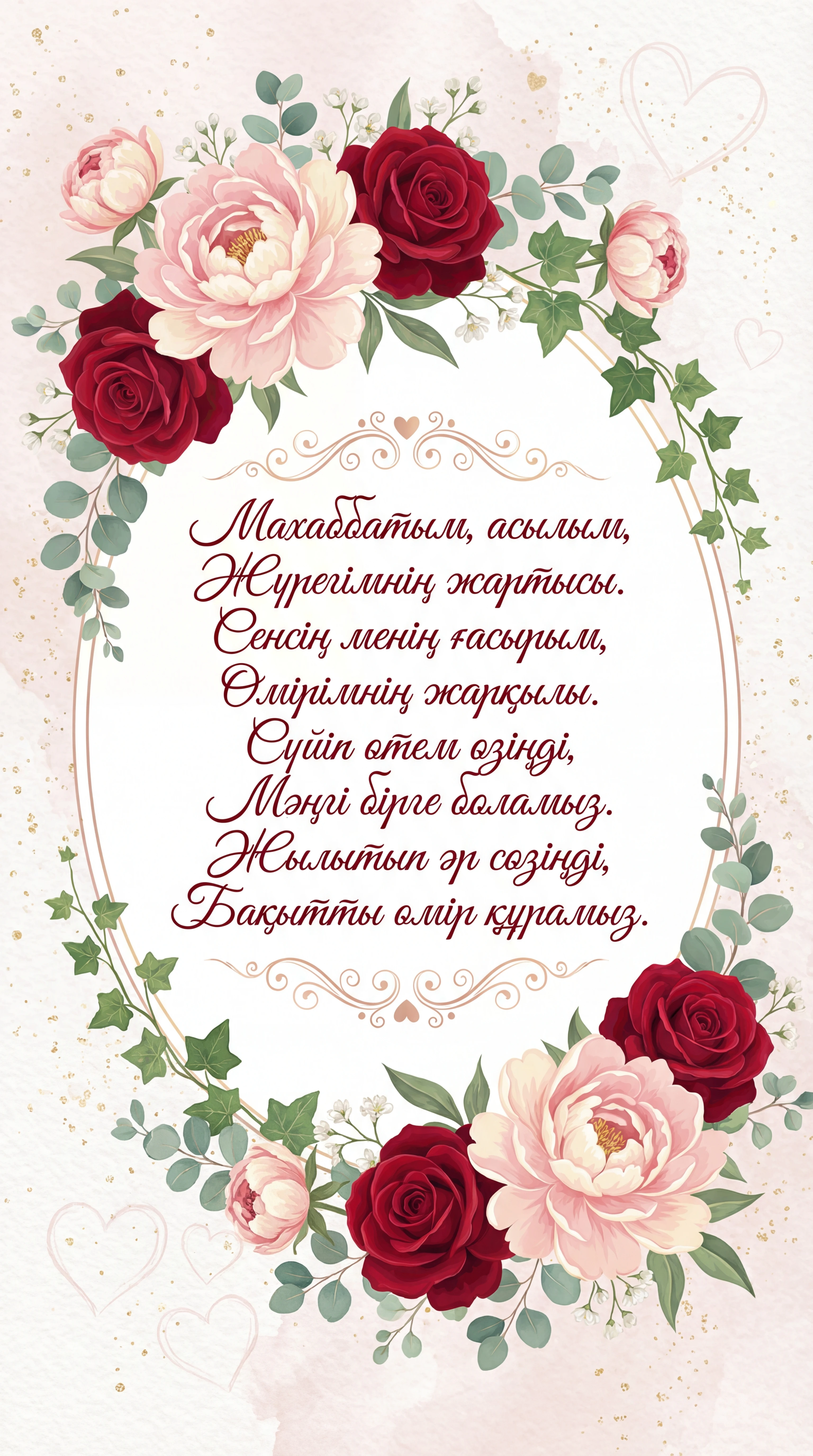 Сүйіктімді Валентин күнімен құттықтау