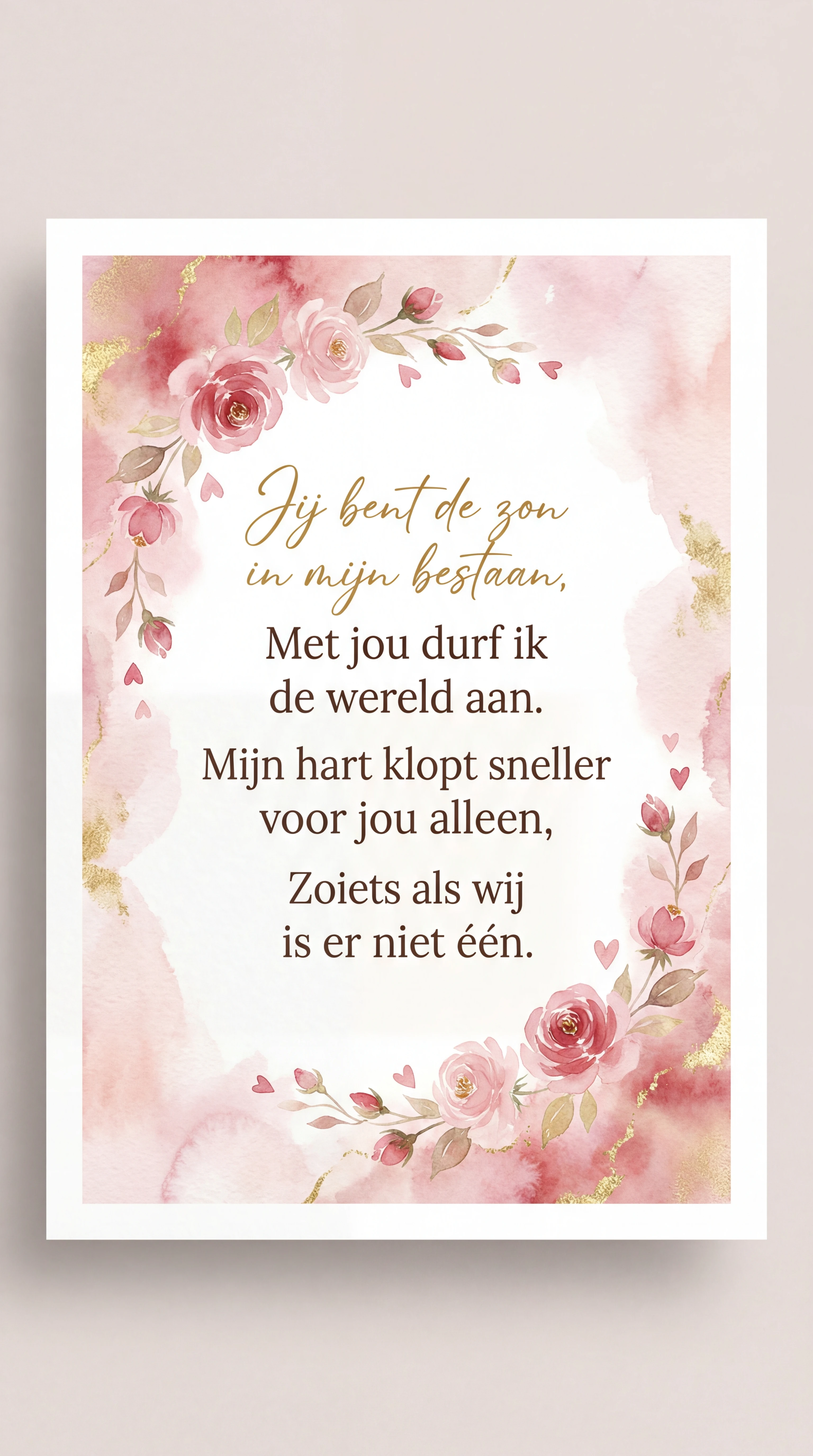 Valentijnsdag kaartje voor mijn liefste partner