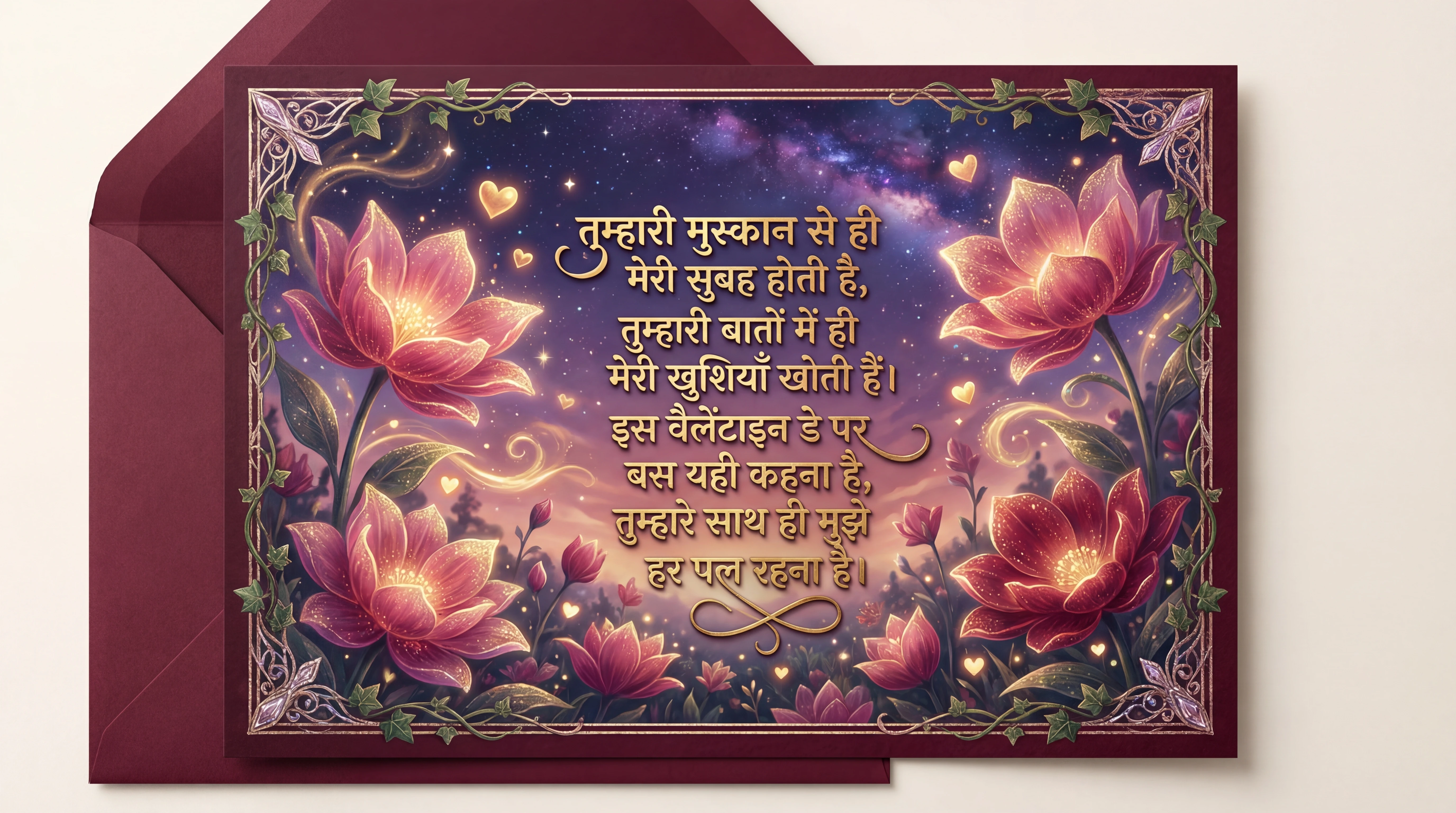 वेलेंटाइन डे पर मेरे प्यार के लिए शुभकामनाएं