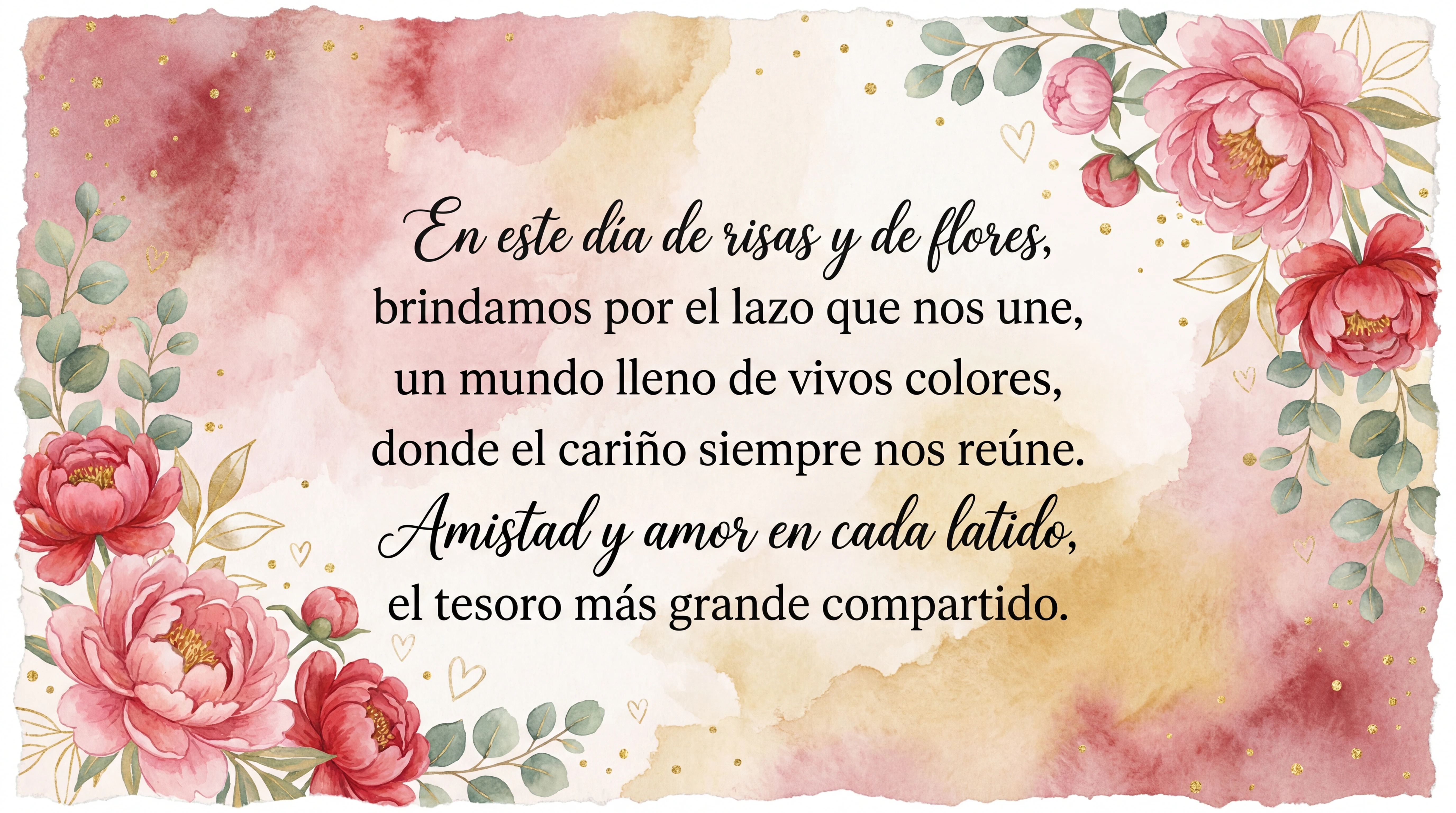 Tarjeta para el Día del Amor y la Amistad