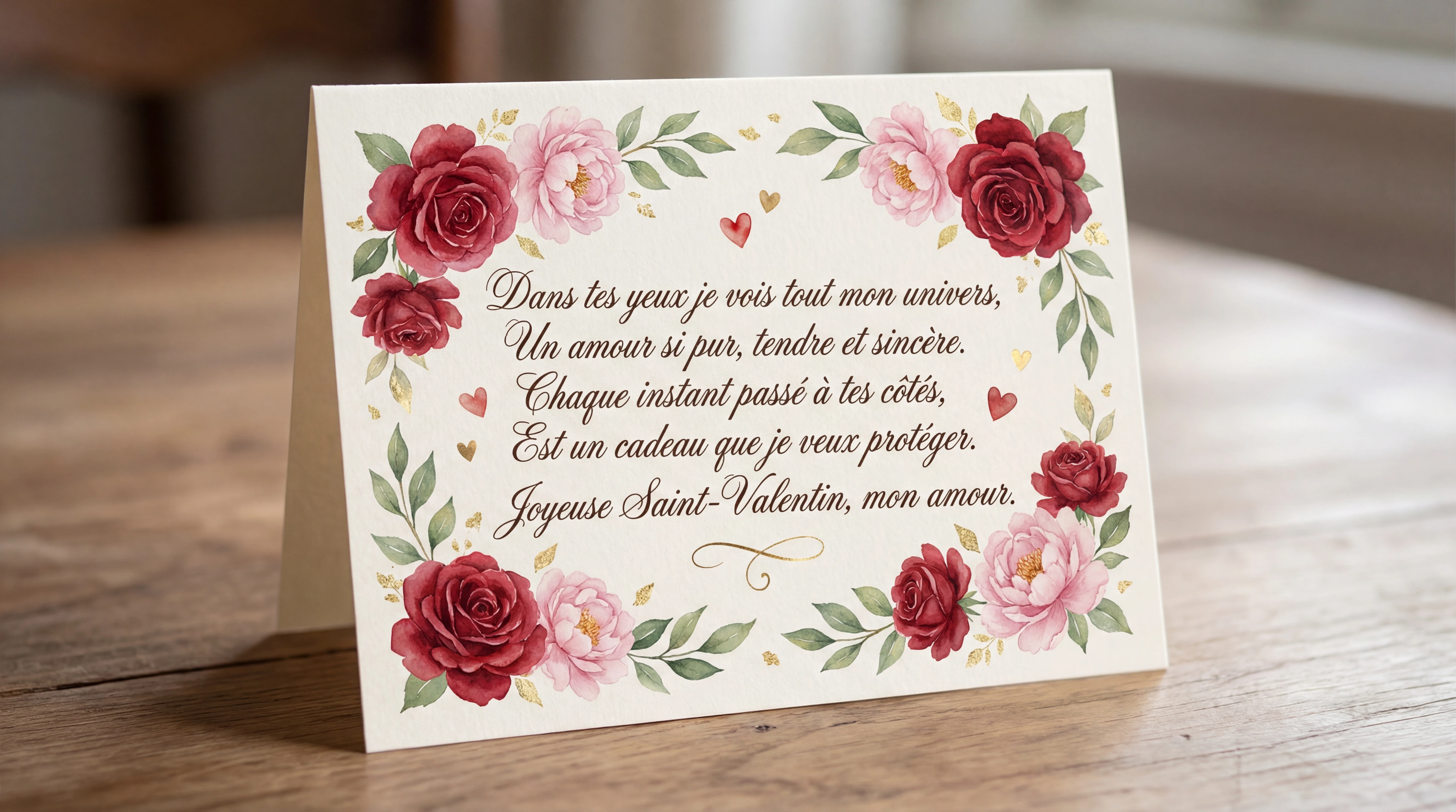 Texte de carte pour la Saint-Valentin pour mon amour