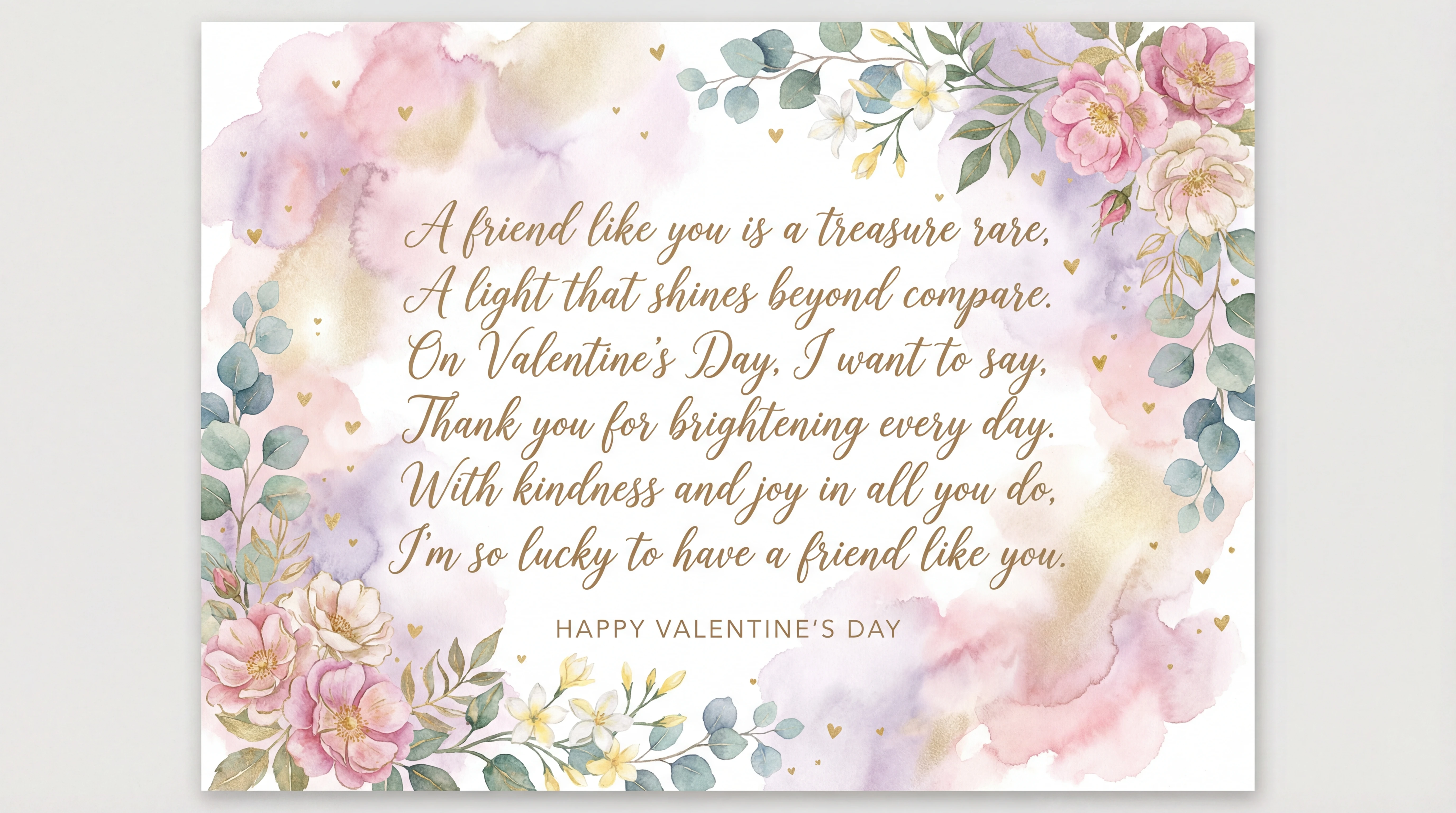 Happy Valentine's Day wishes for a dear friend