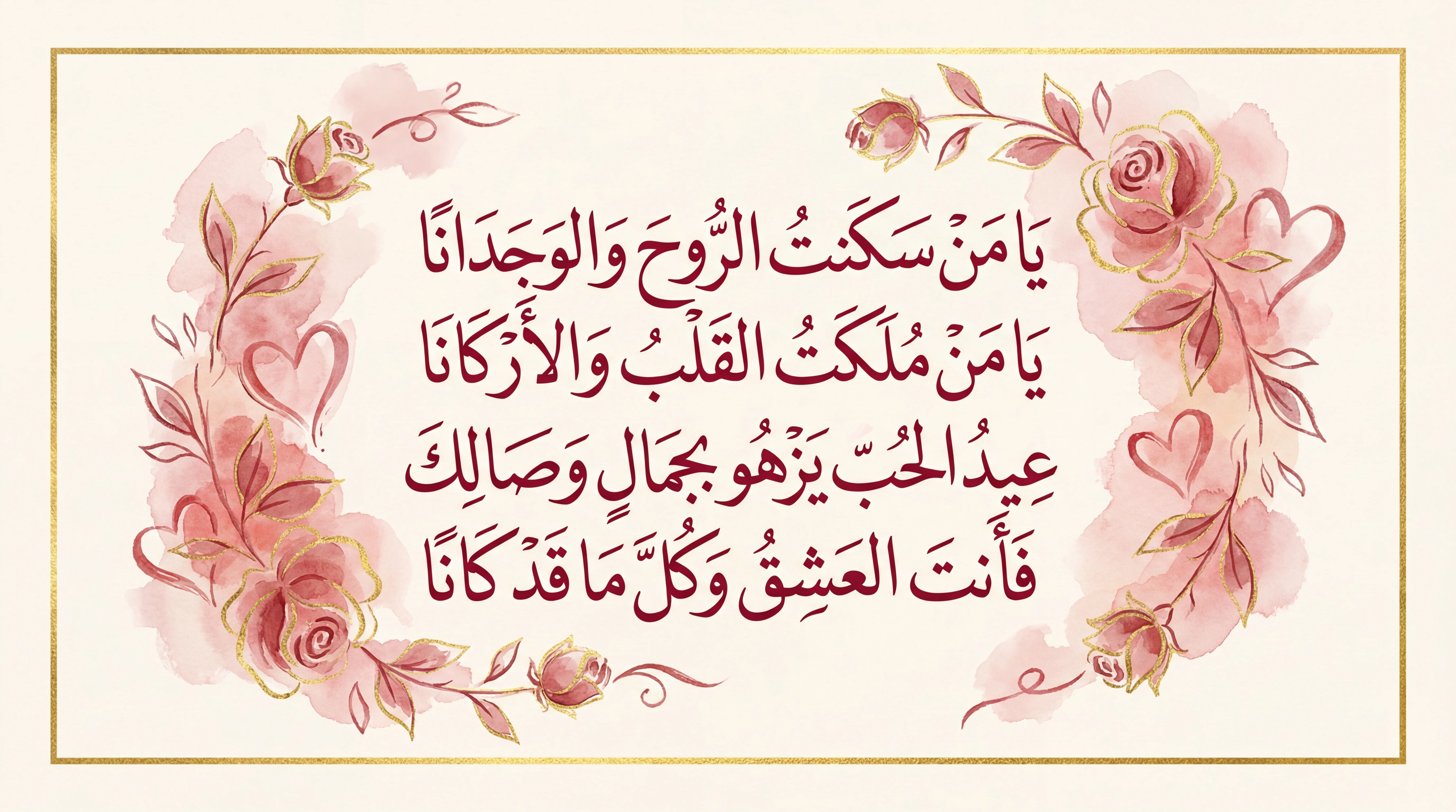 تهنئة عيد الحب للحبيب