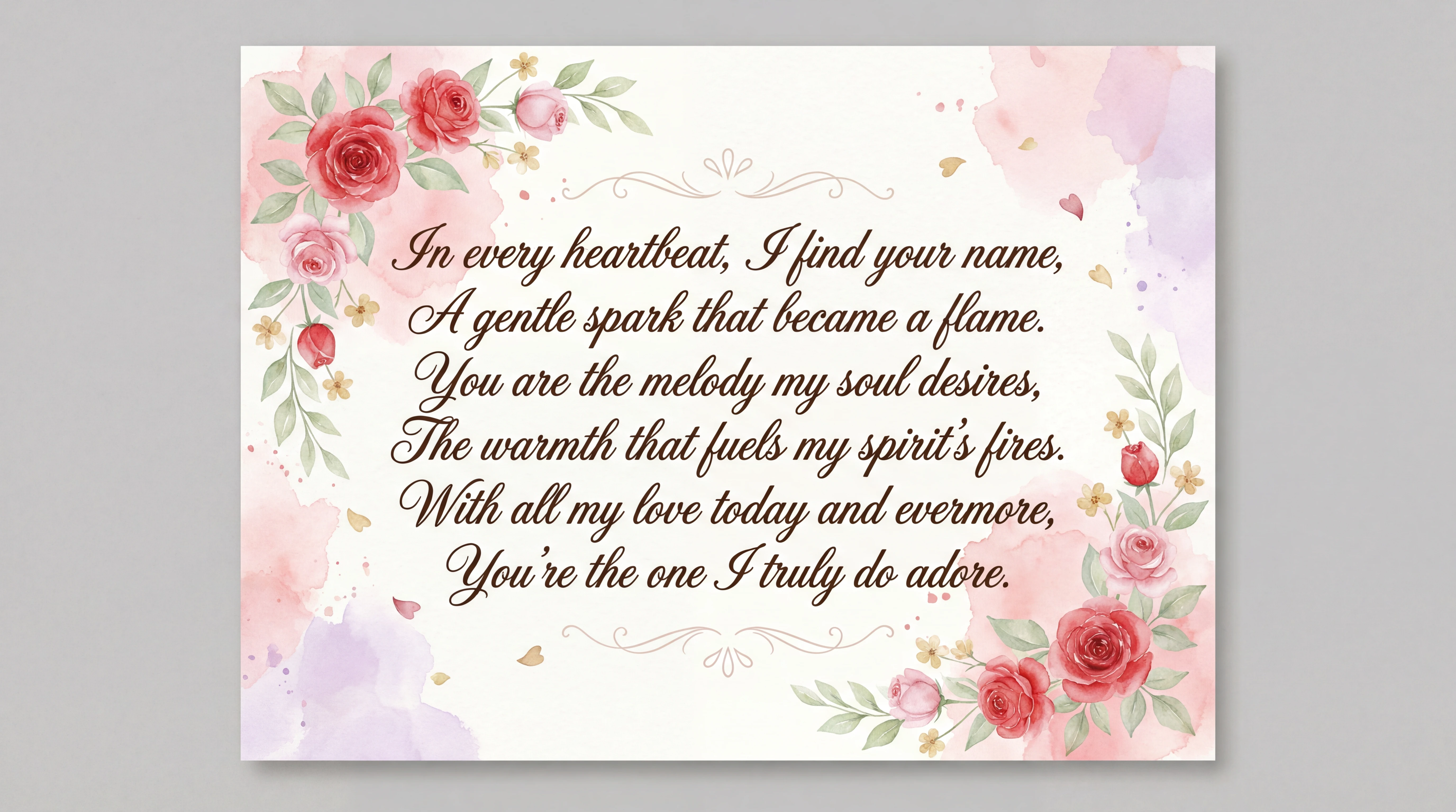 Valentine's Day card for my love