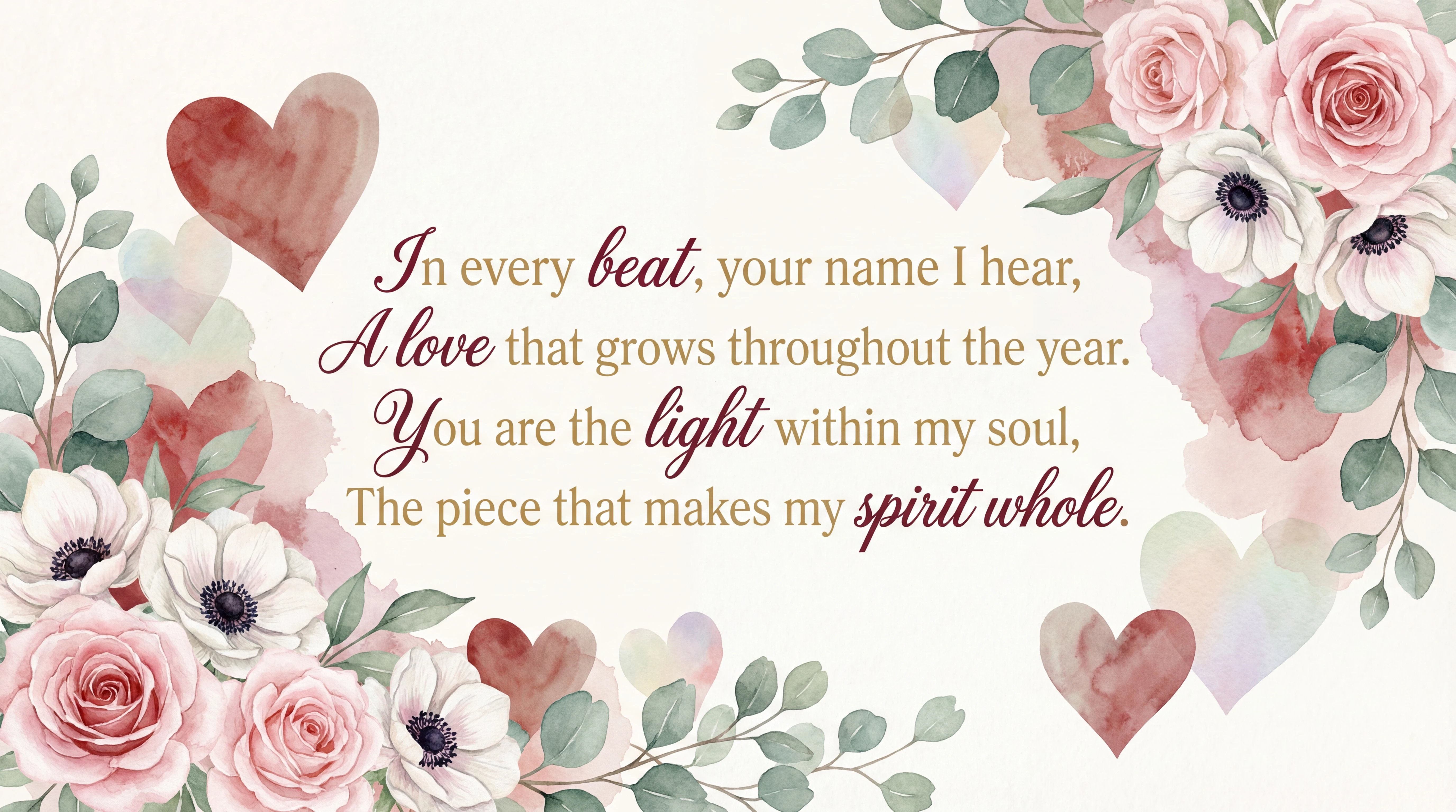 Valentine's Day card for my partner