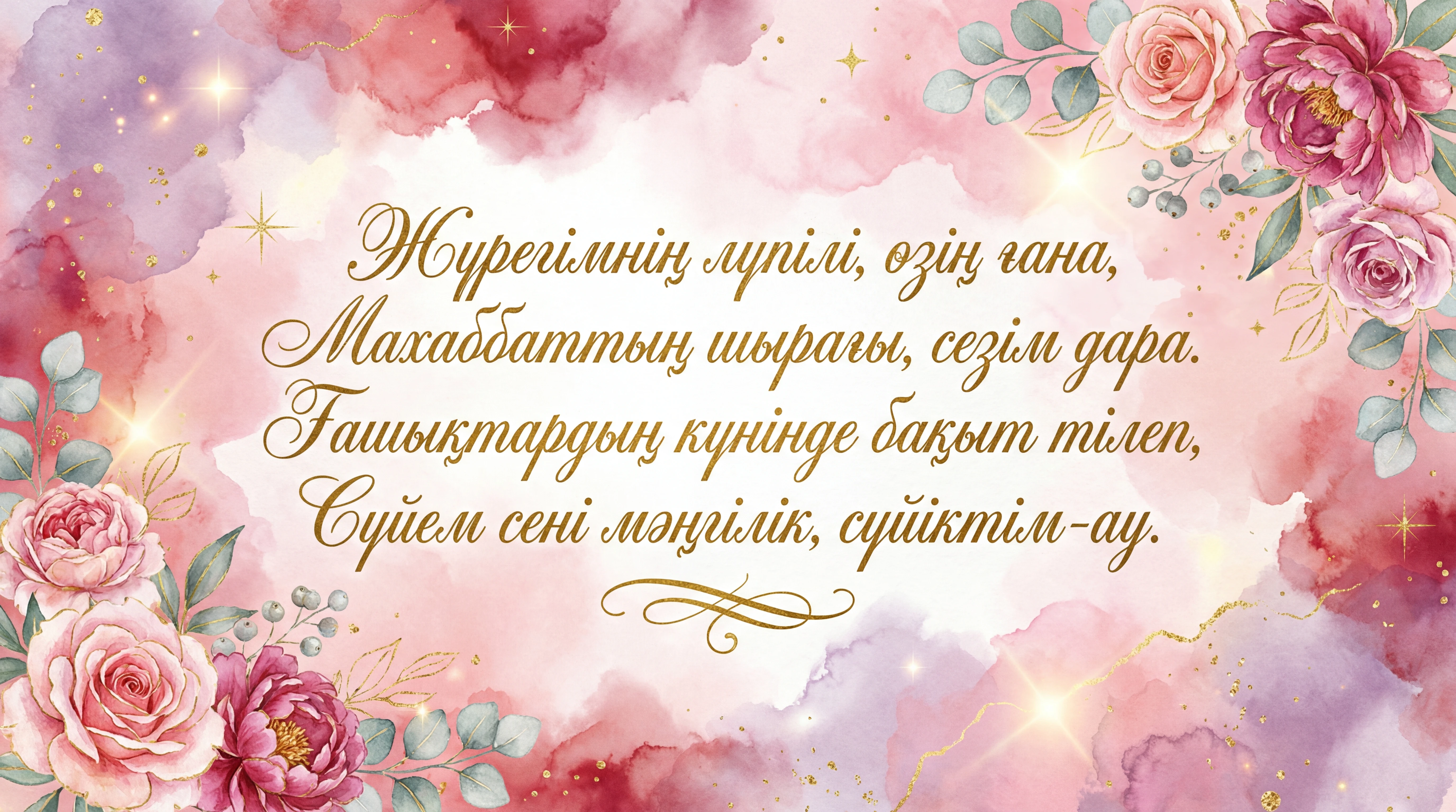 Ғашықтар күніне сүйіктіме құттықтау