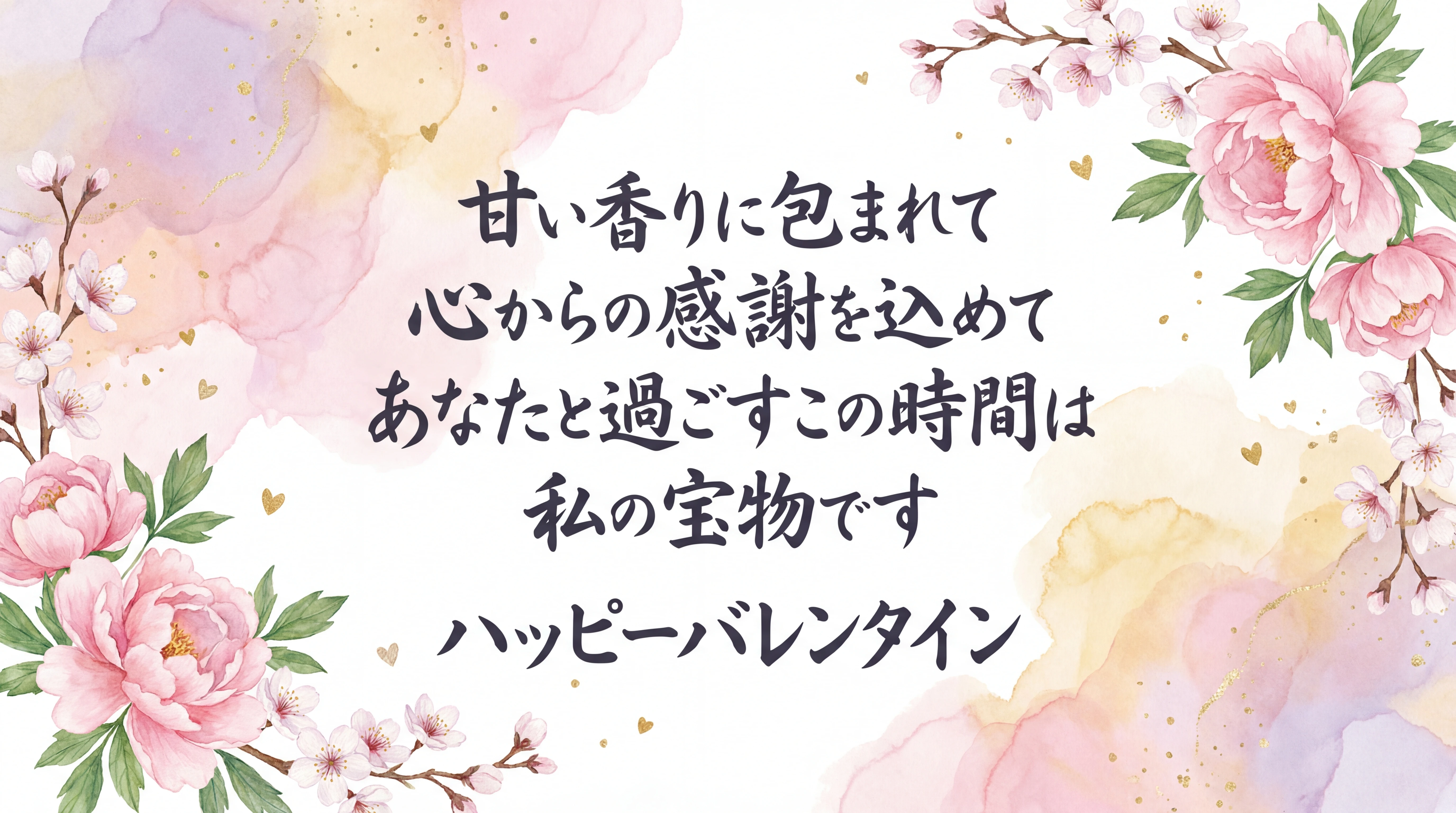 バレンタインデーに送るメッセージ、大切な人へ