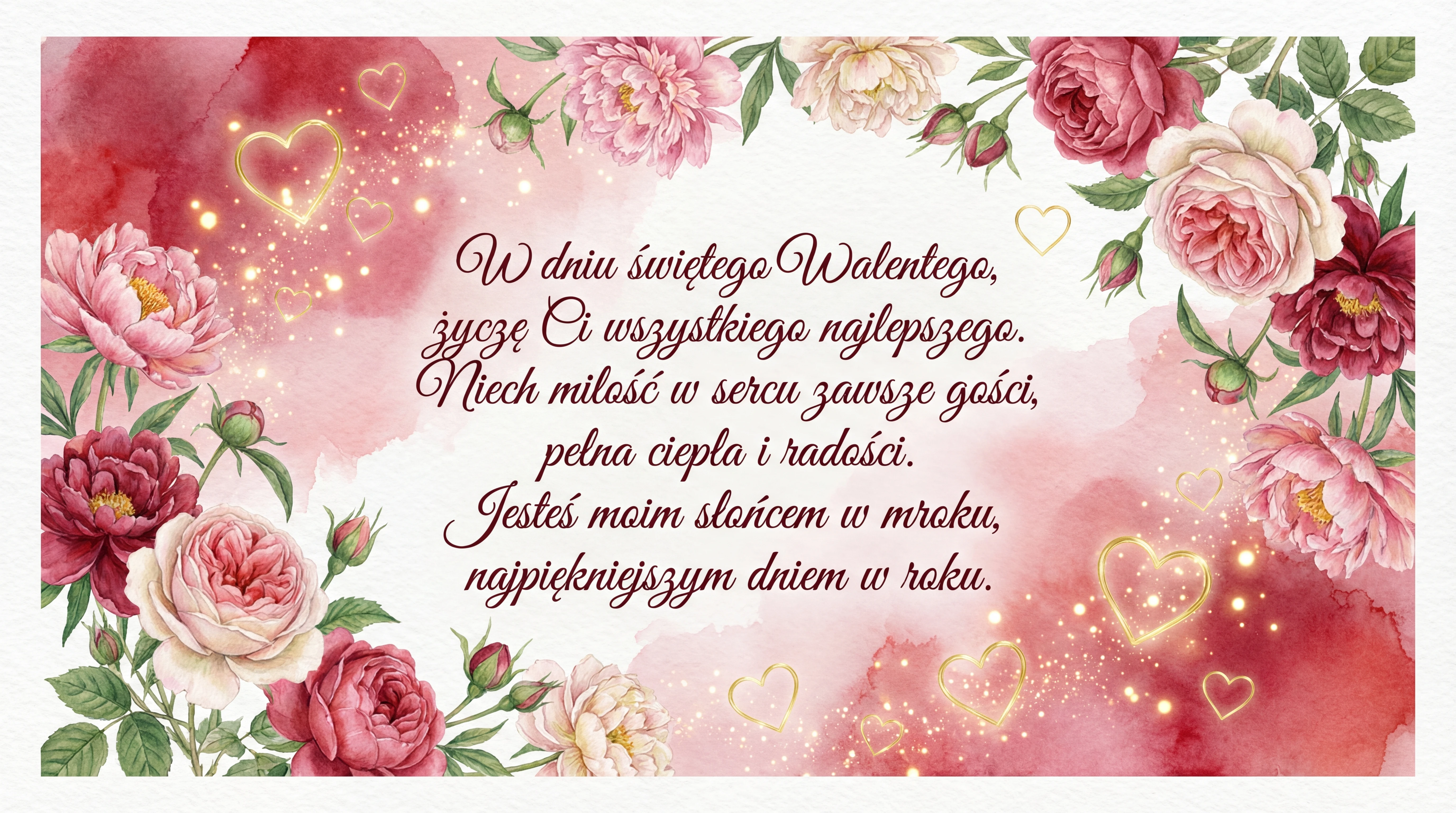 życzenia walentynkowe dla ukochanej osoby