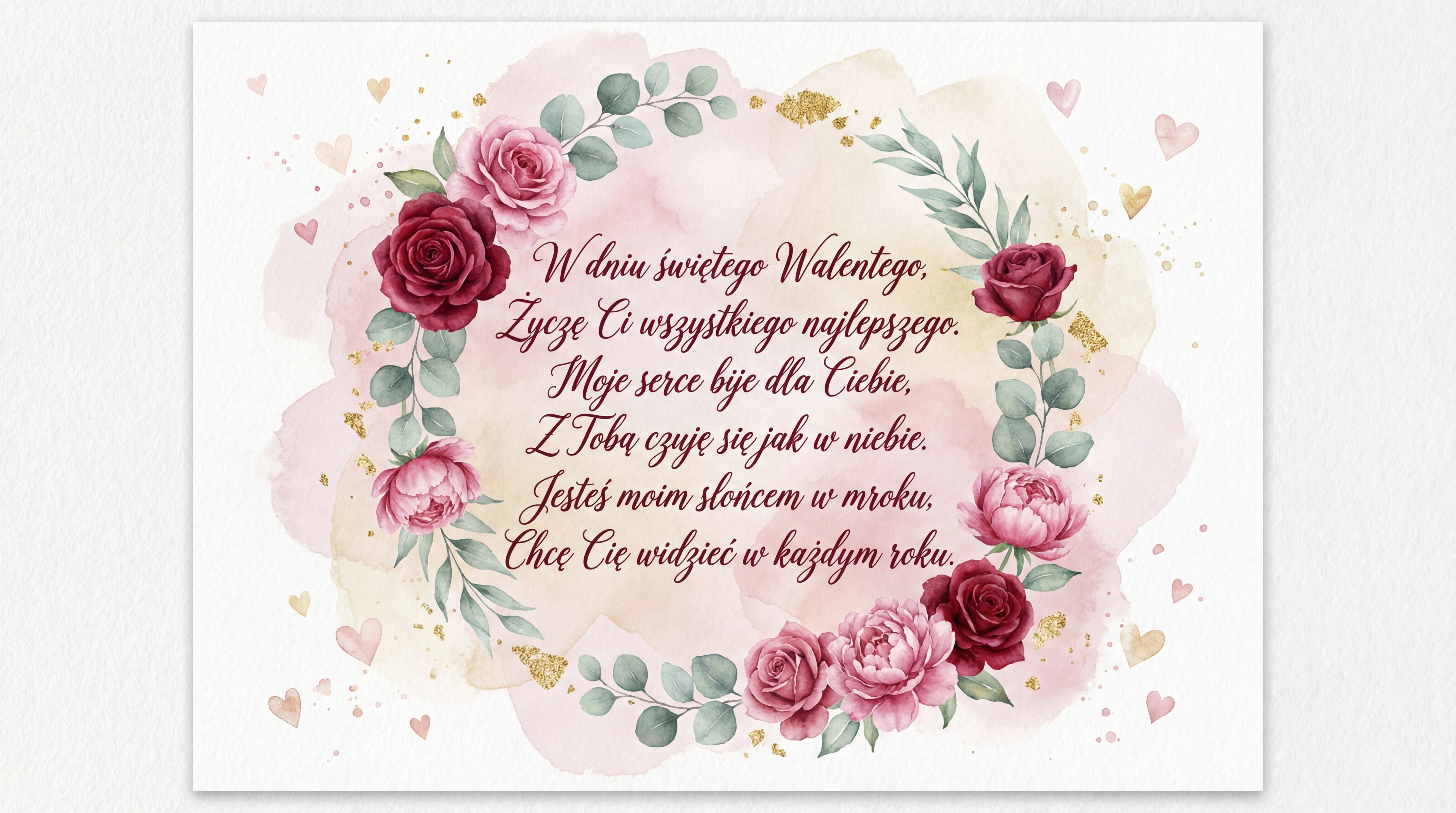 życzenia na Walentynki dla ukochanej osoby