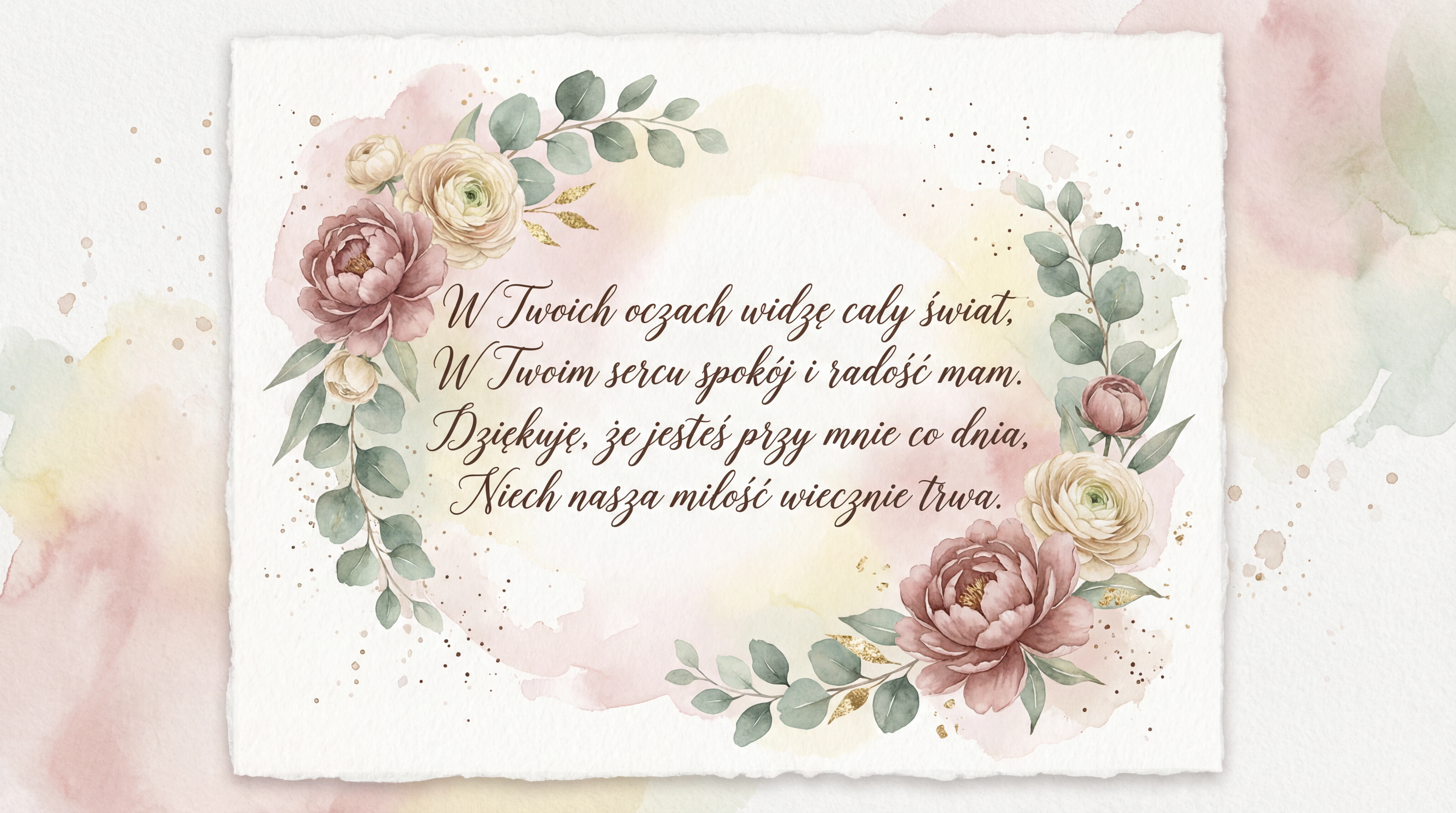 kartka walentynkowa dla ukochanej osoby