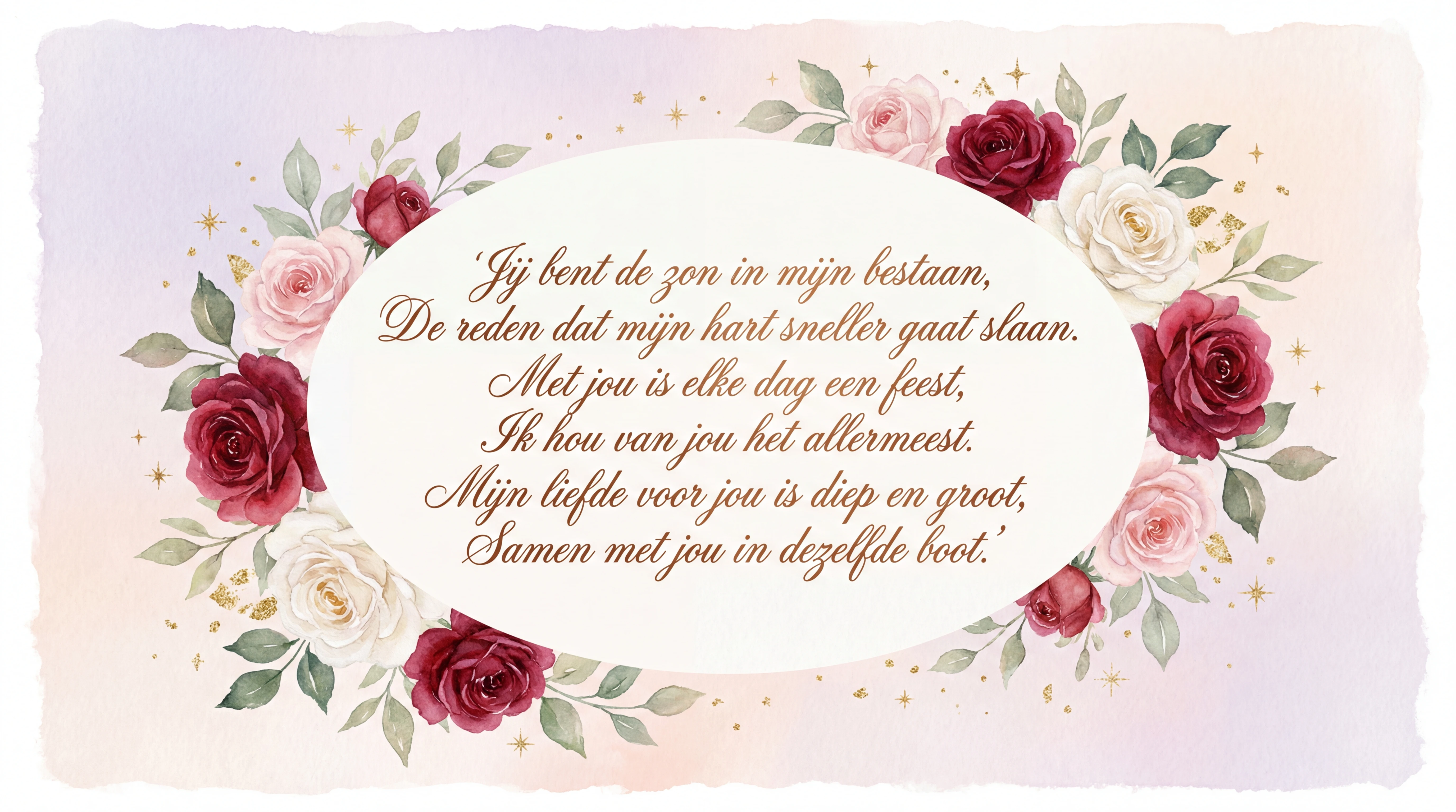 Valentijnsdag kaart voor mijn liefste