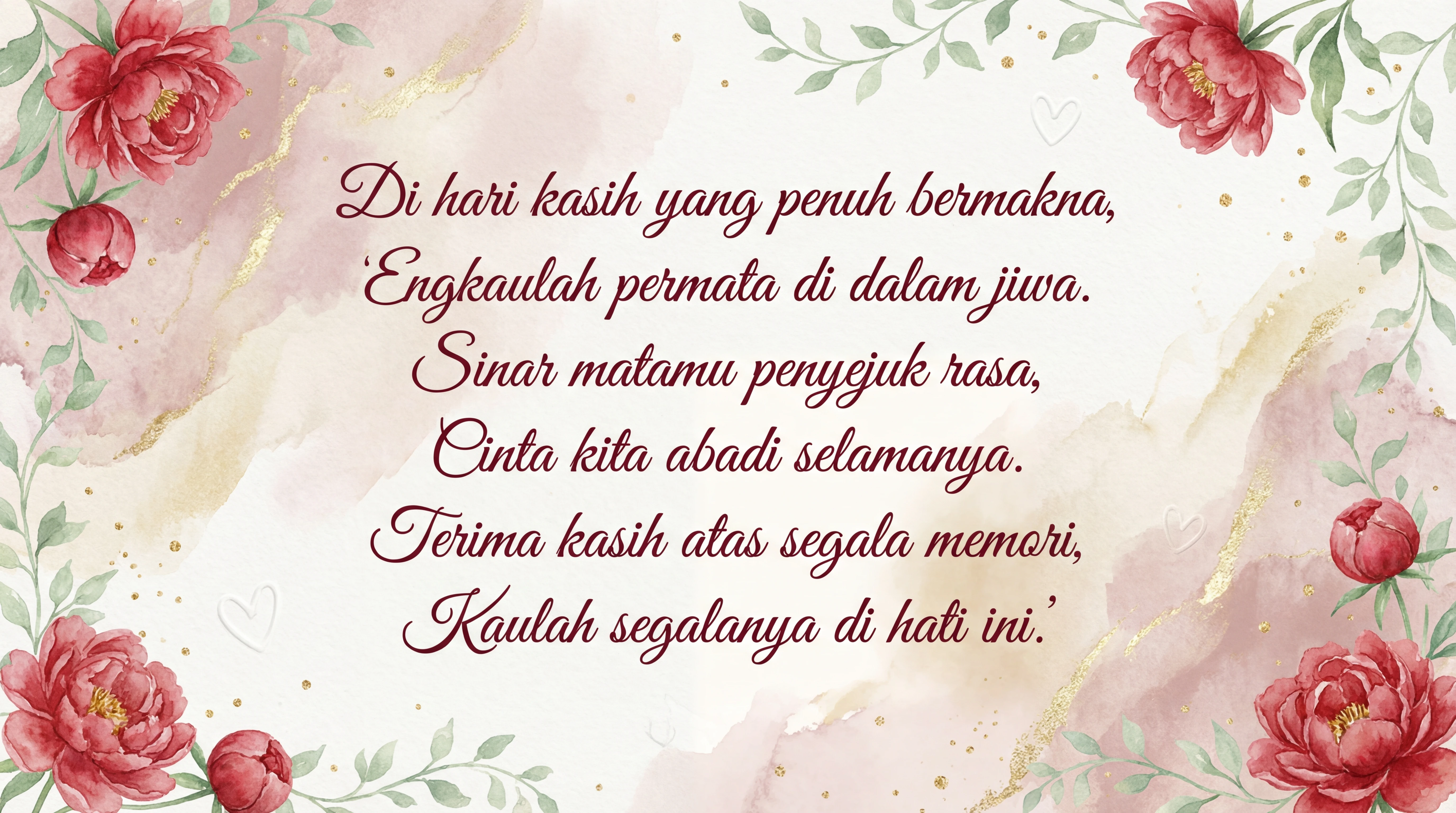 Ucapan Hari Kekasih untuk kekasih hati