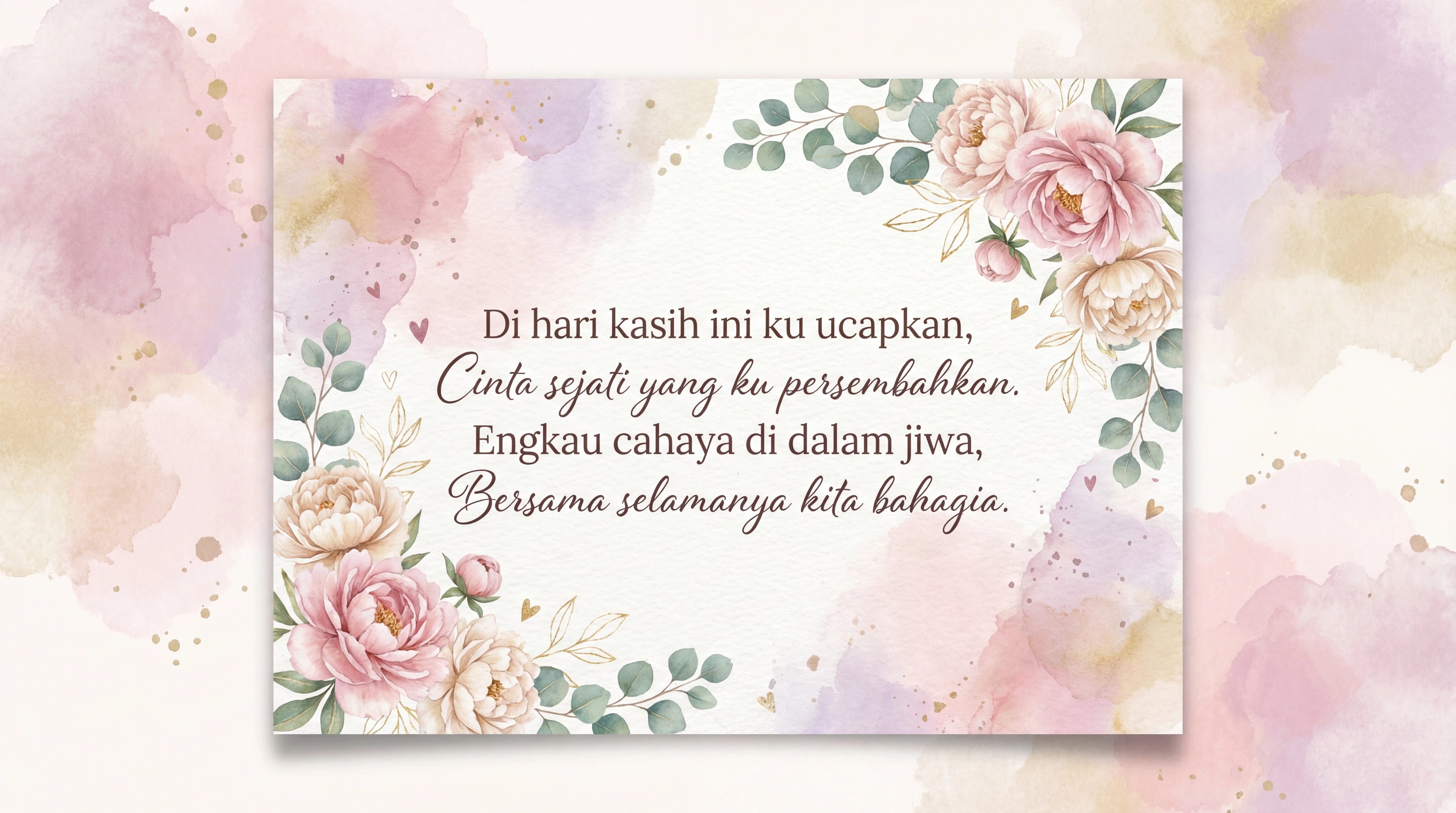 Ucapan Hari Valentine untuk kekasih