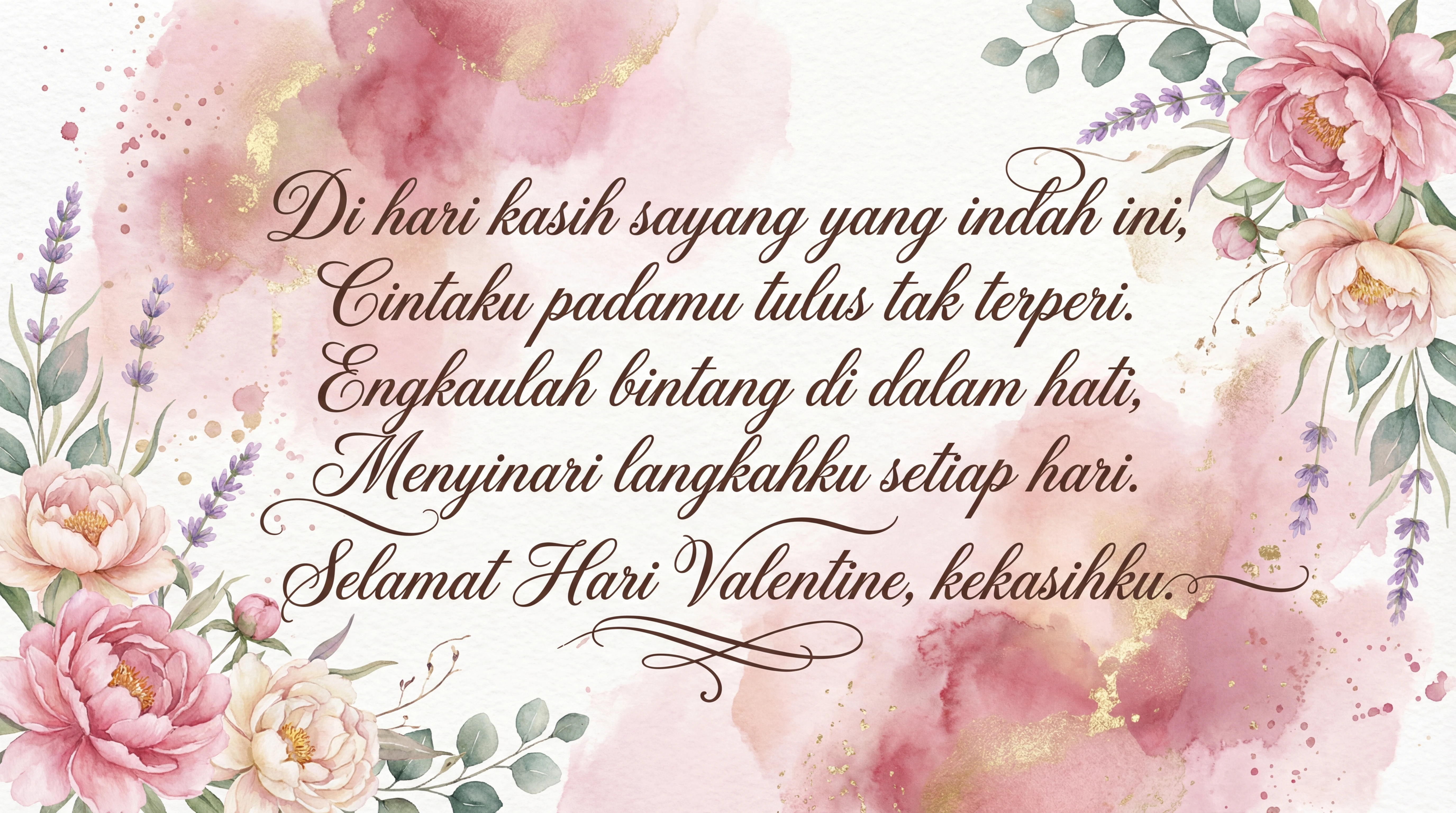 Ucapan Hari Valentine untuk kekasih