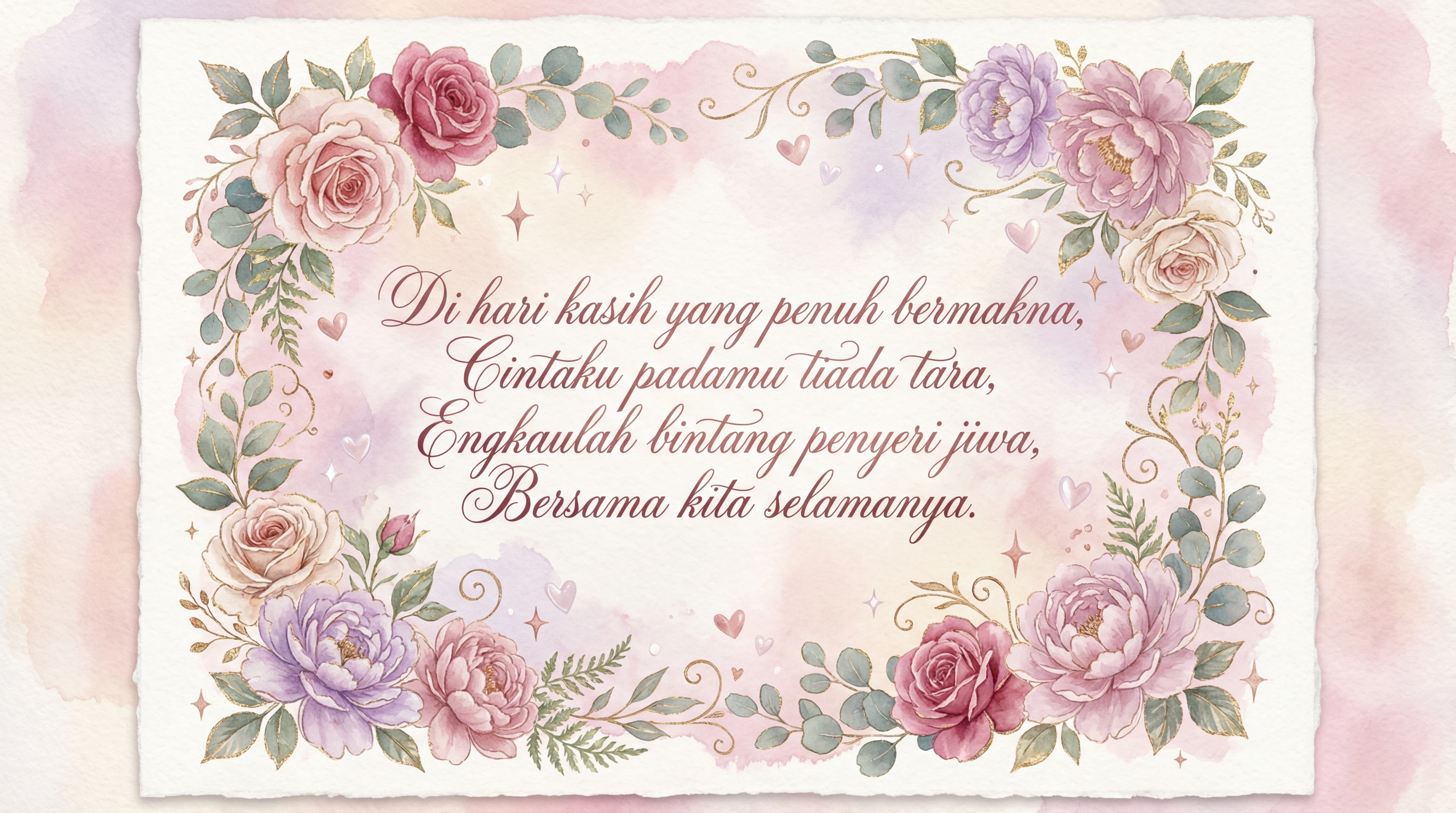 Ucapan Hari Kekasih untuk kekasih