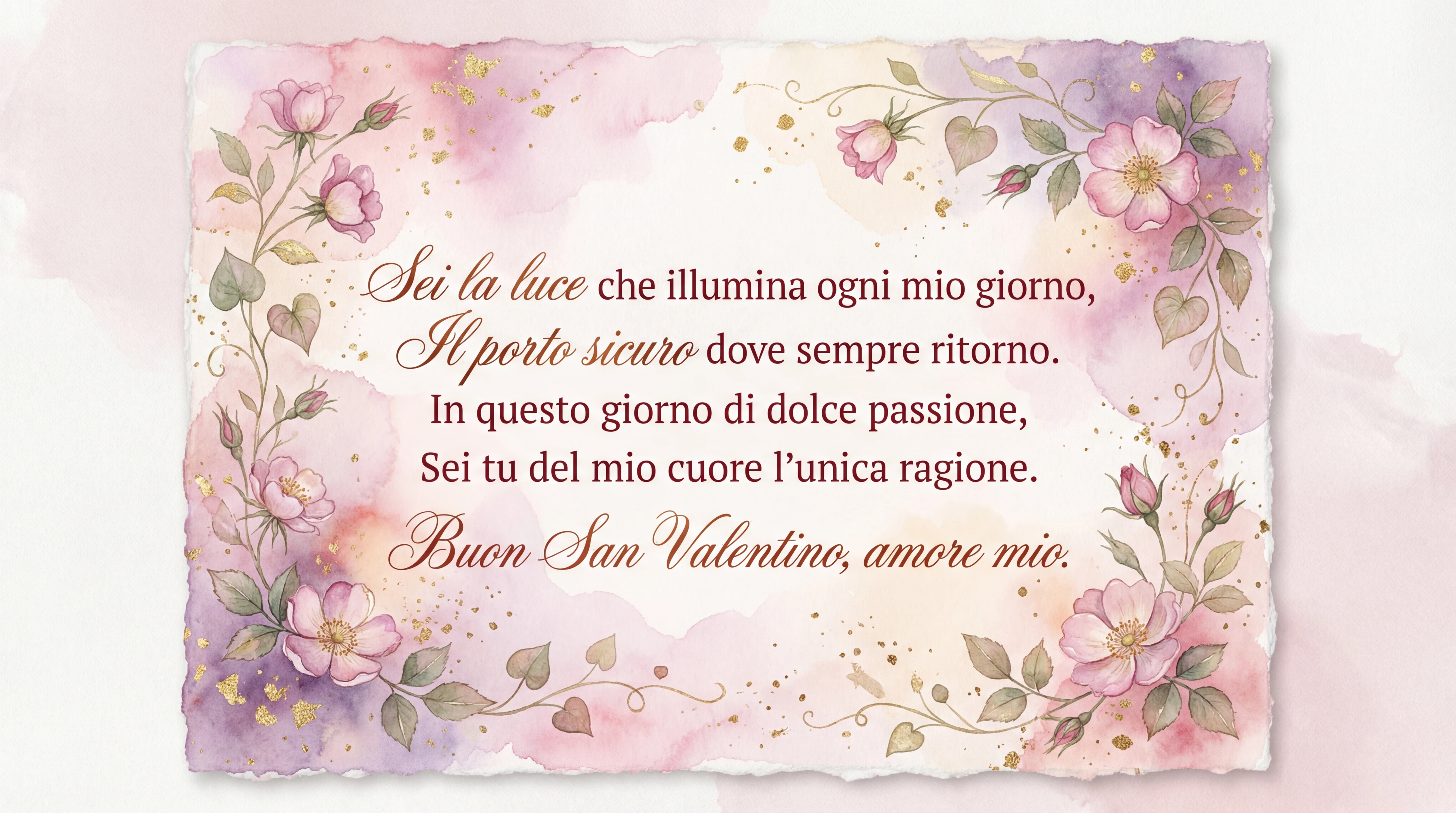 Cartolina di San Valentino per il fidanzato