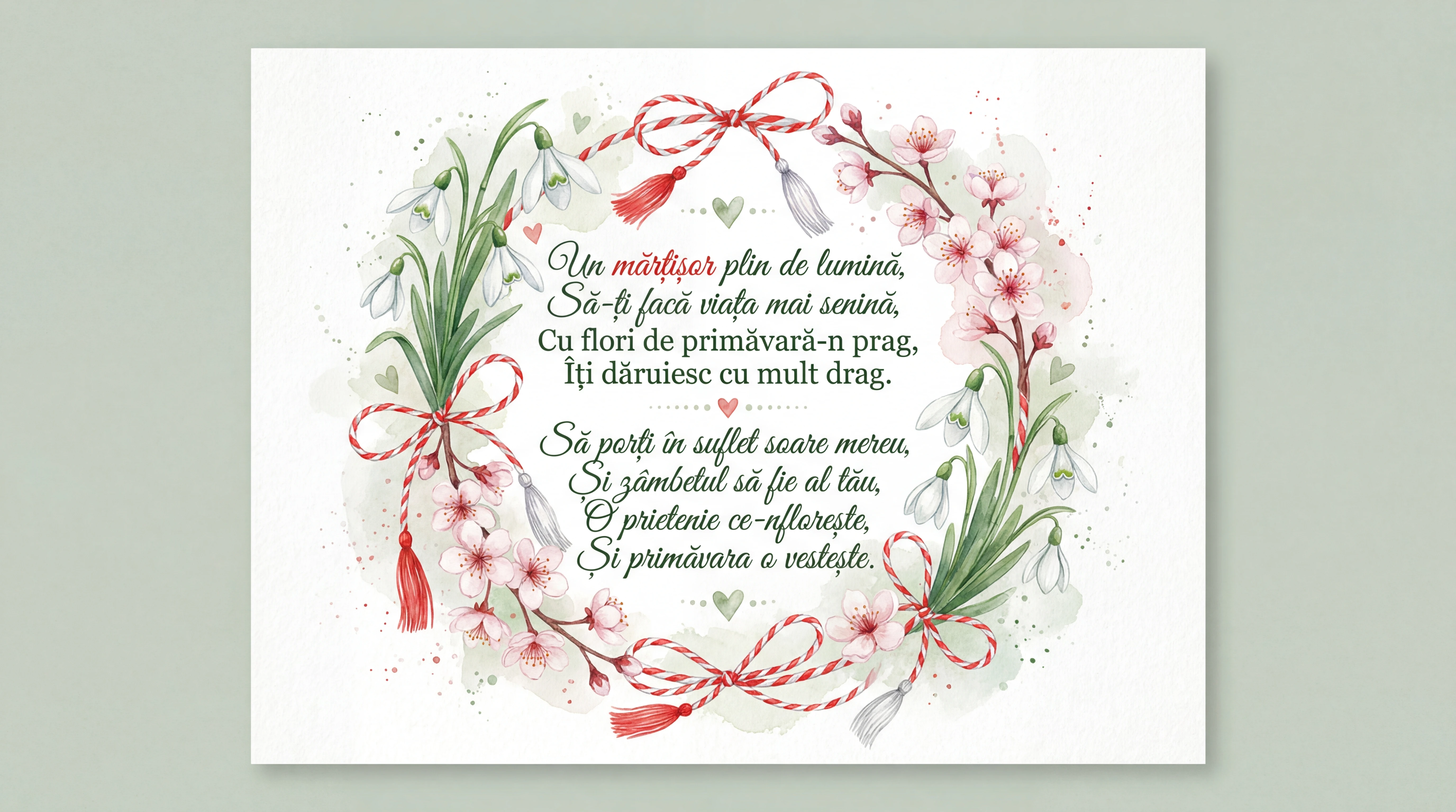 Mesaj de Mărțișor pentru o prietenă dragă